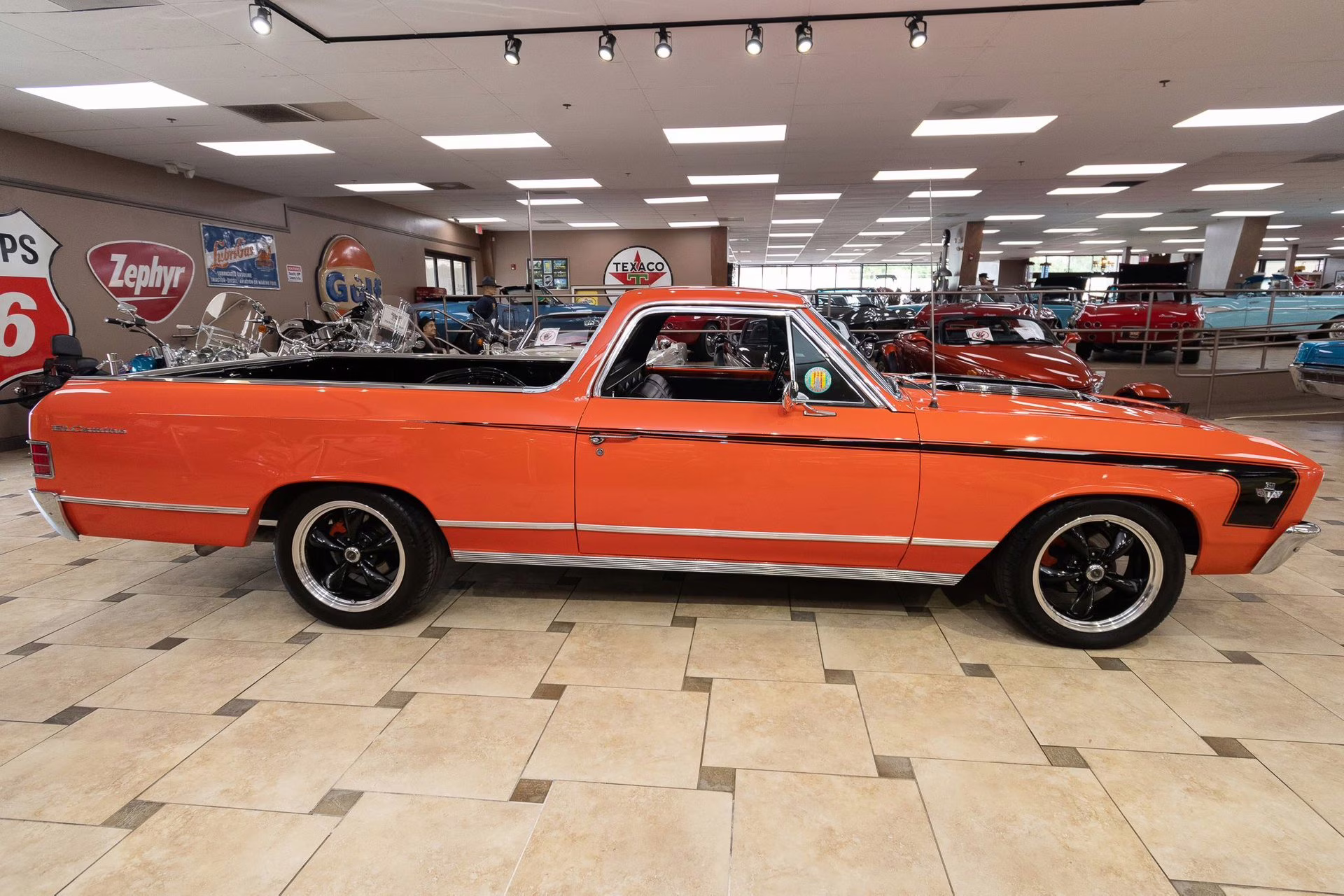 1967 Orange/Black Chevrolet El Camino