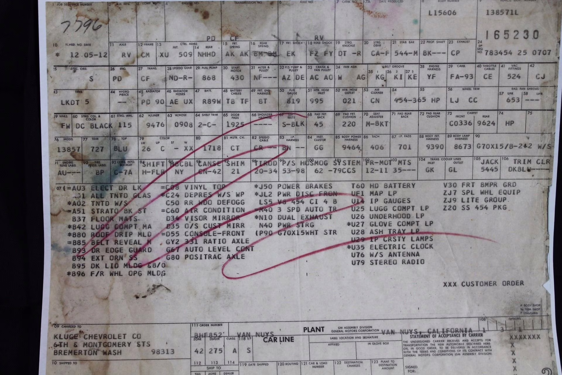 1971 Mulsanne Blue Chevrolet Monte Carlo SS