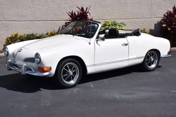 1970 White Volkswagen Karmann Ghia