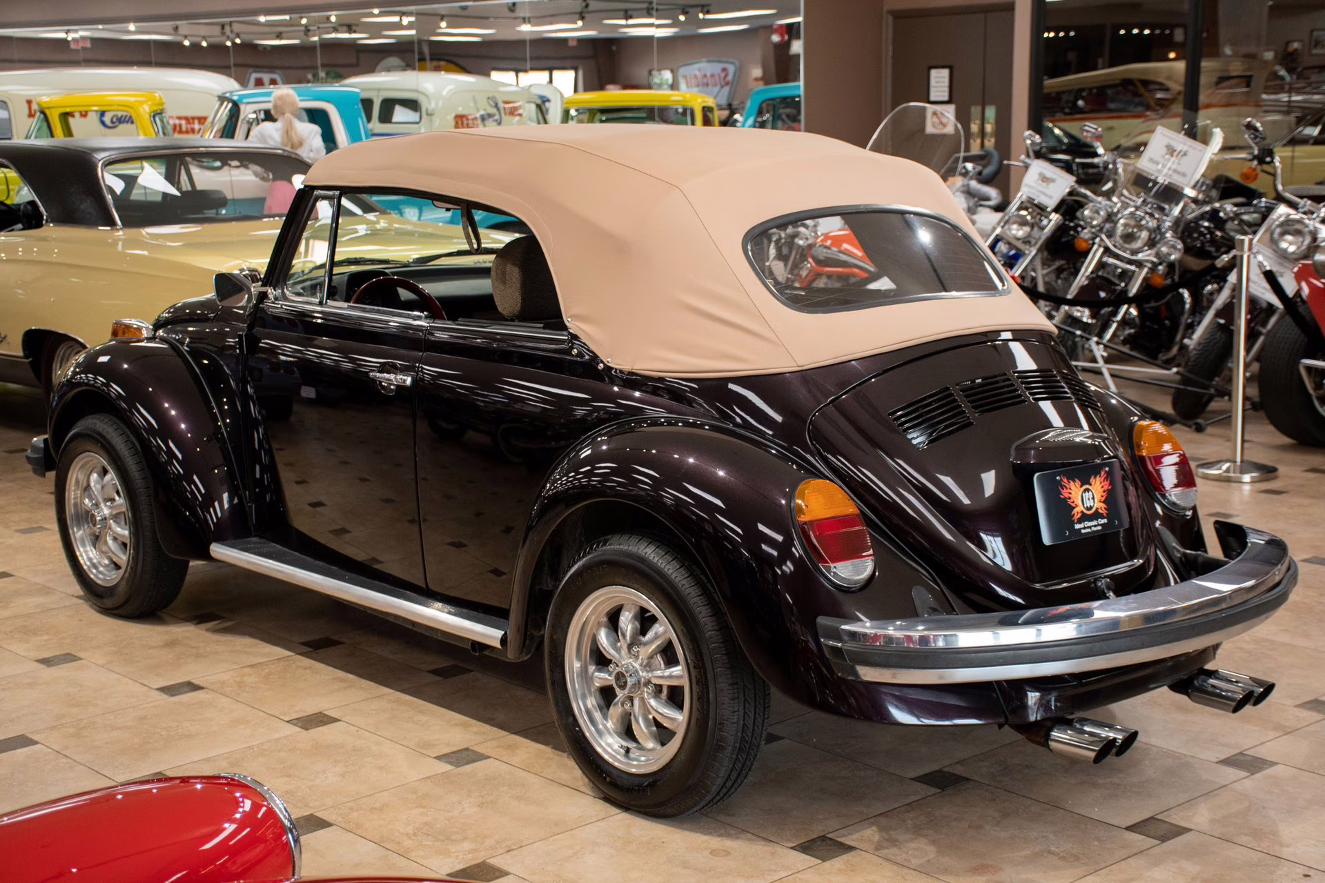 1977 Black Cherry Volkswagen Super Beetle