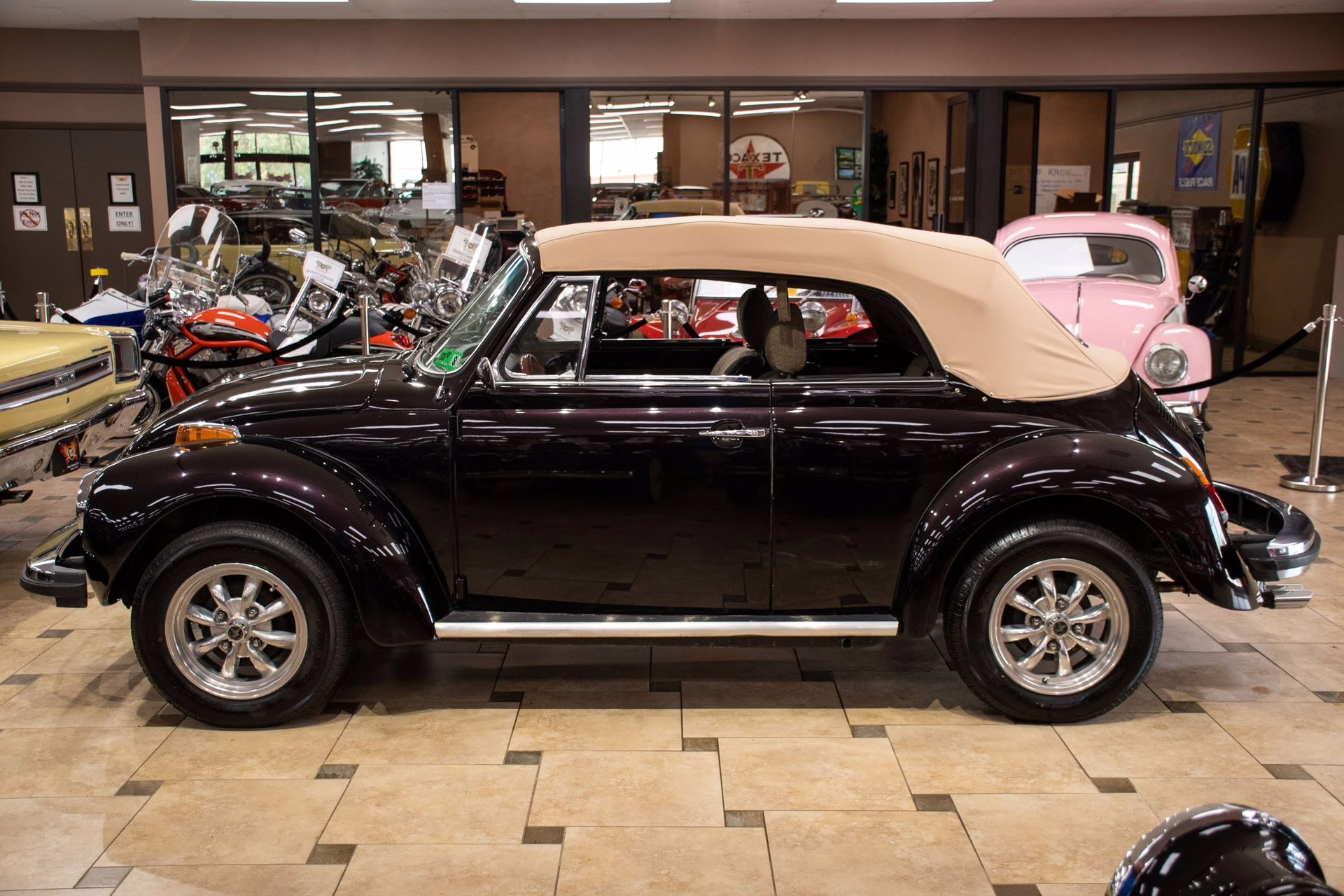 1977 Black Cherry Volkswagen Super Beetle