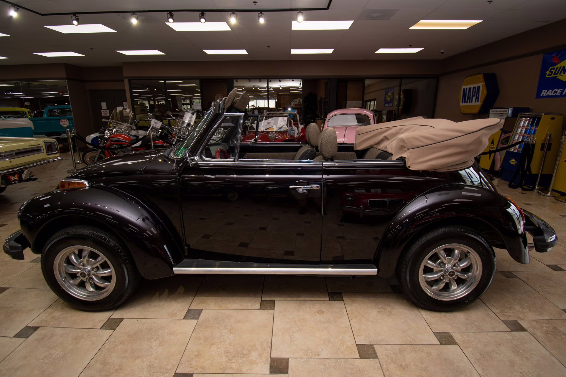 1977 Black Cherry Volkswagen Super Beetle