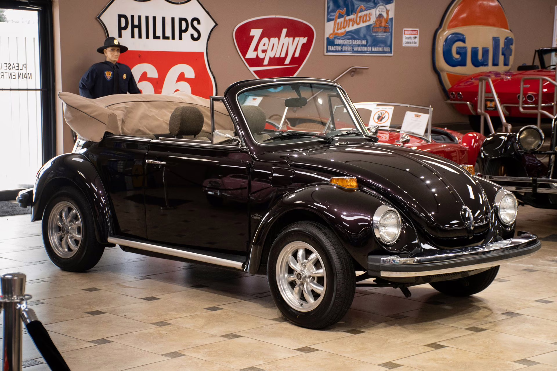 1977 Black Cherry Volkswagen Super Beetle