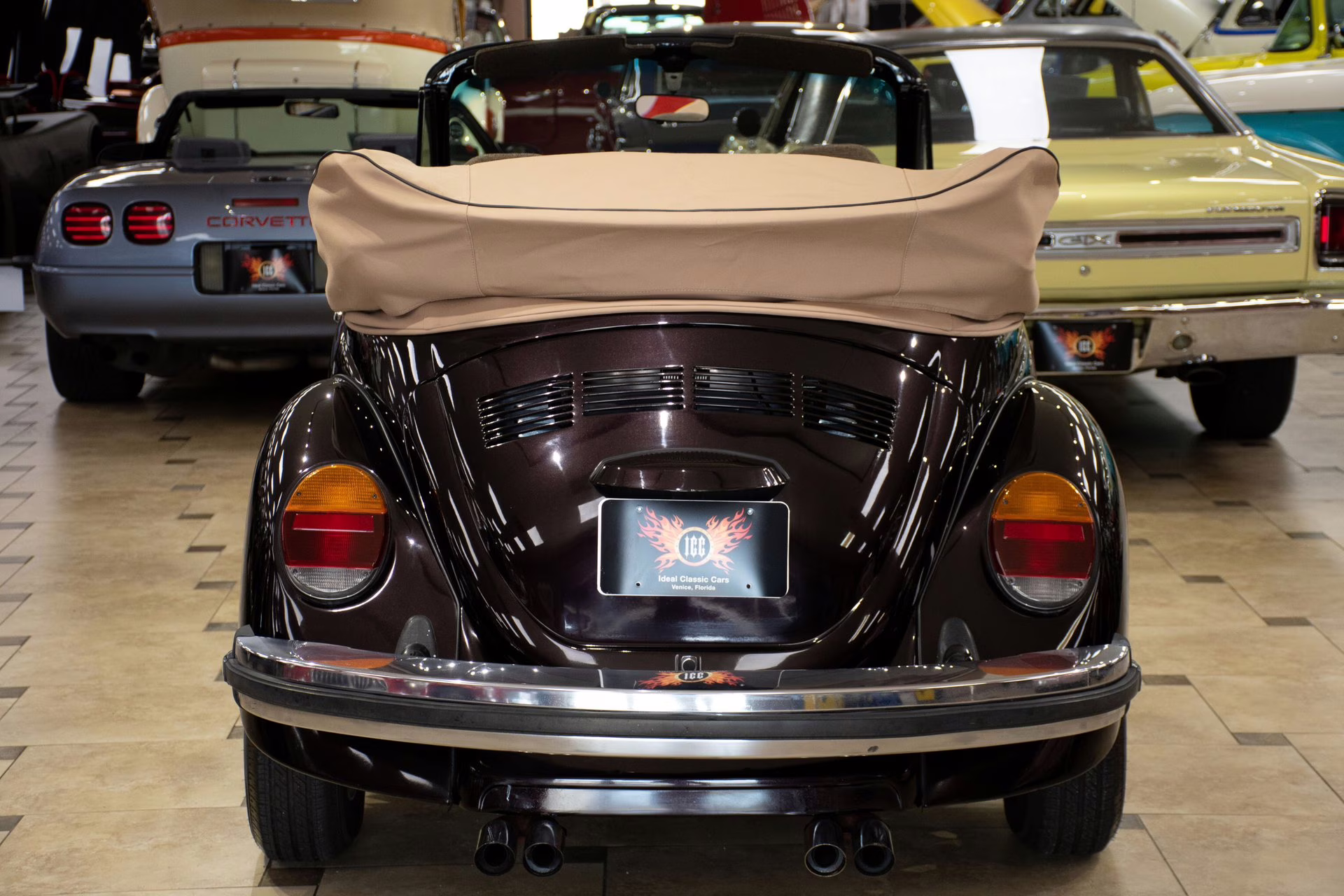 1977 Black Cherry Volkswagen Super Beetle