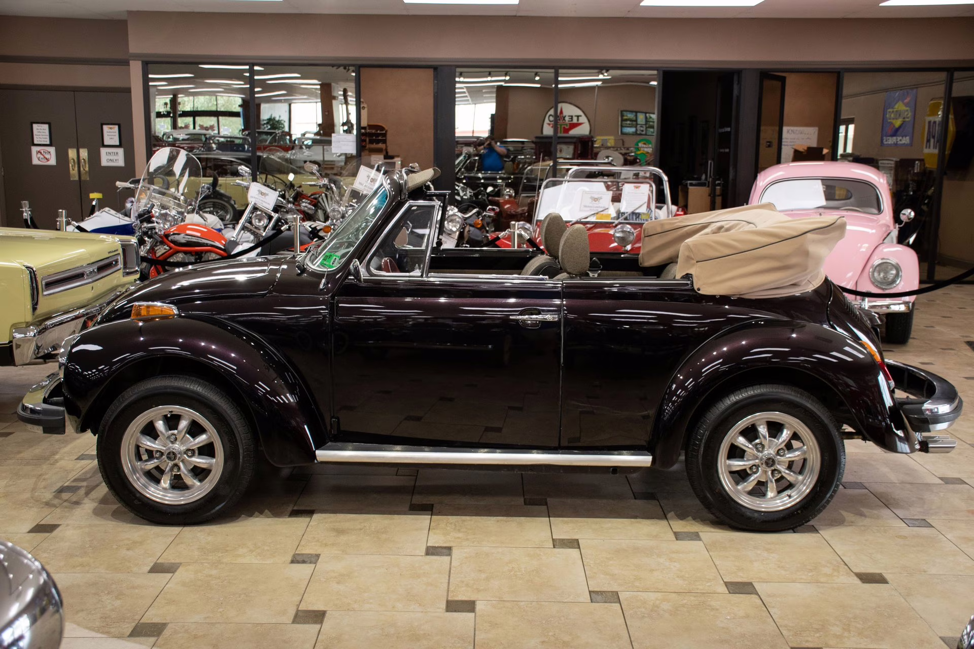 1977 Black Cherry Volkswagen Super Beetle