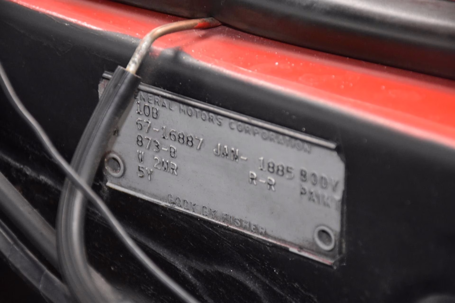 1967 Red Chevrolet Impala Coupe