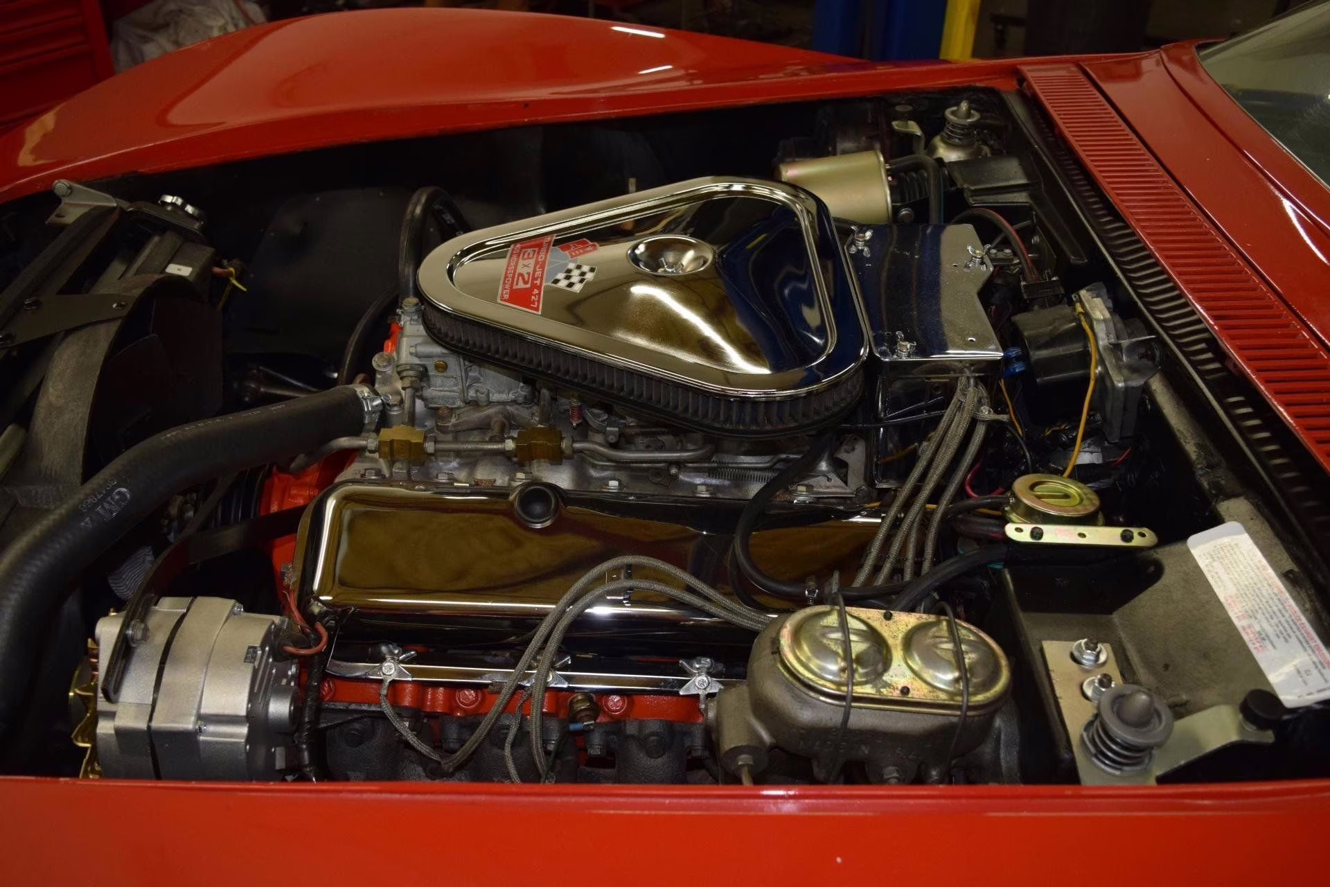 1969 Red Chevrolet Corvette Convertible