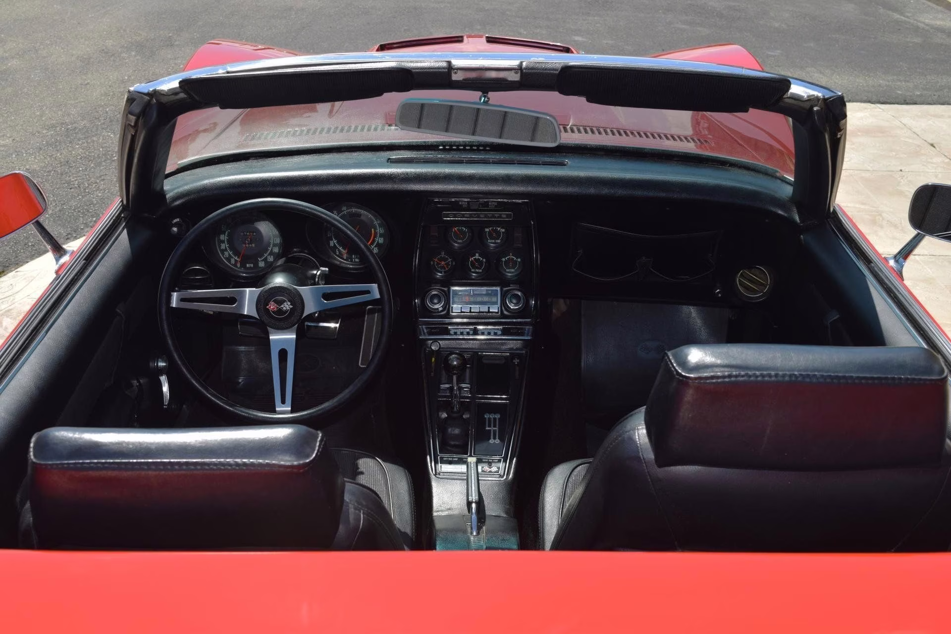 1969 Red Chevrolet Corvette Convertible