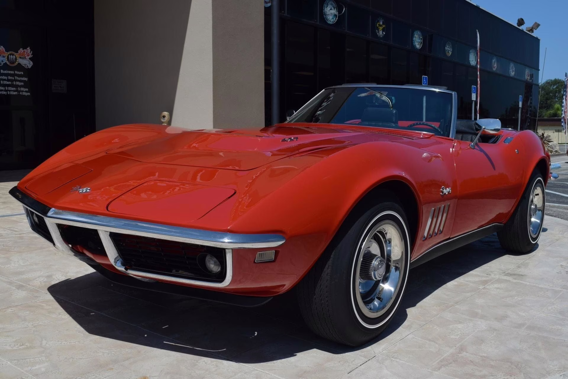 1969 Red Chevrolet Corvette Convertible