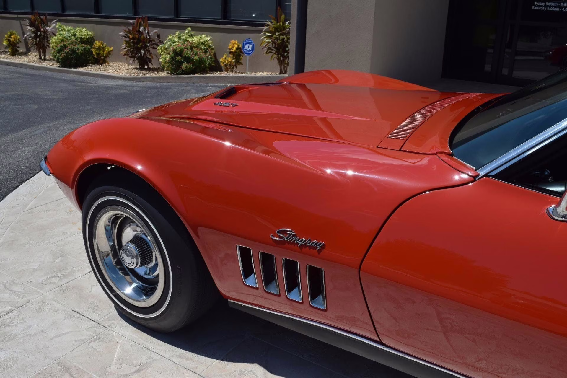 1969 Red Chevrolet Corvette Convertible