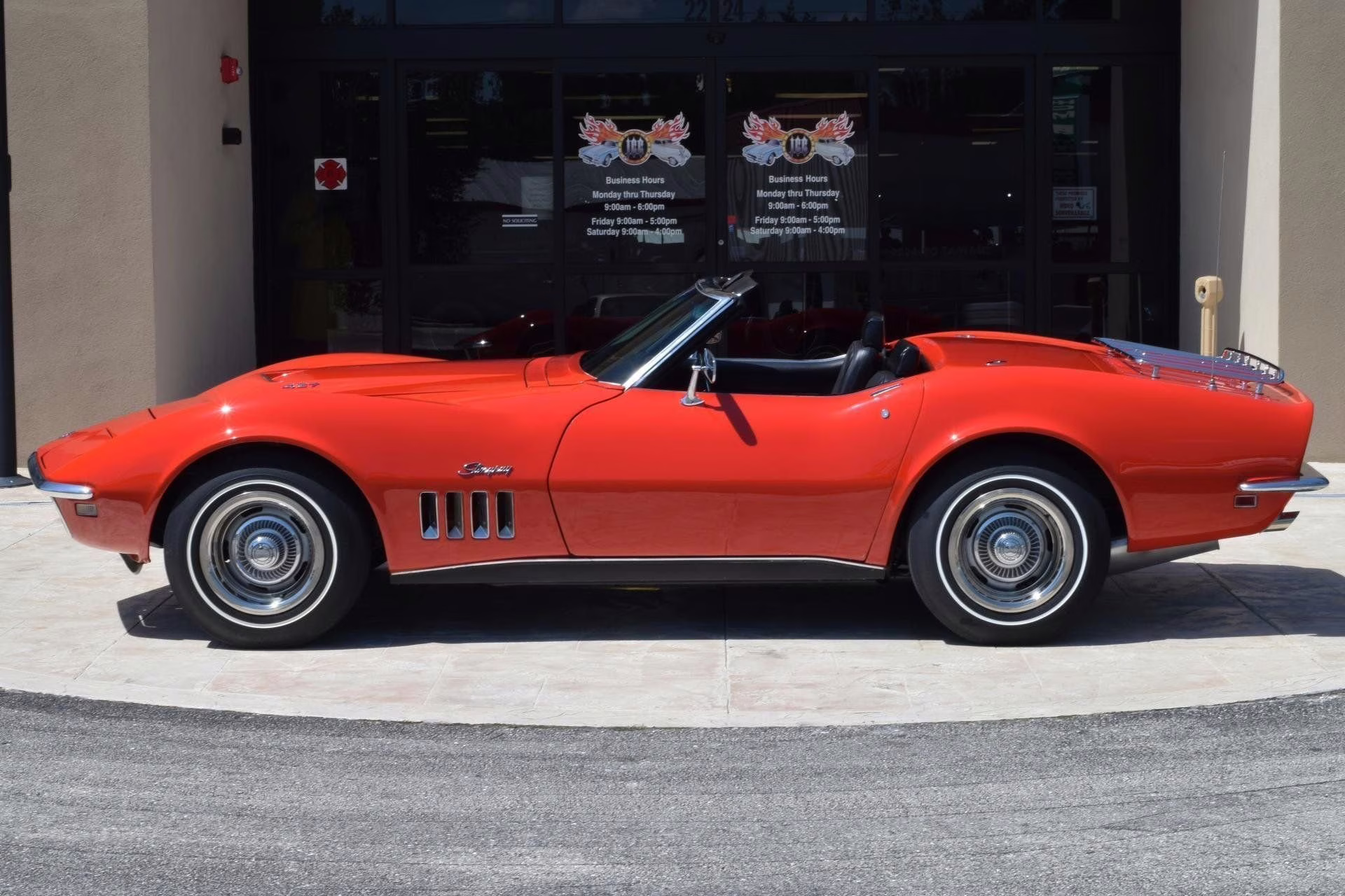 1969 Red Chevrolet Corvette Convertible