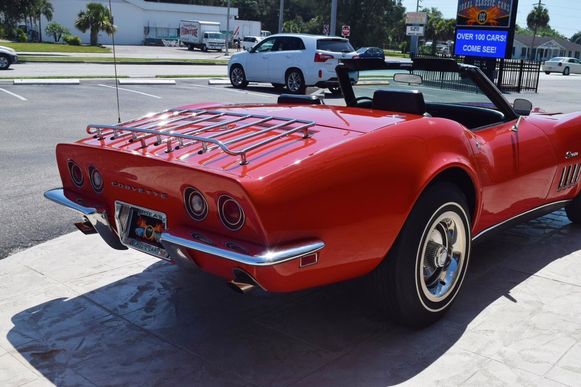 1969 Red Chevrolet Corvette Convertible