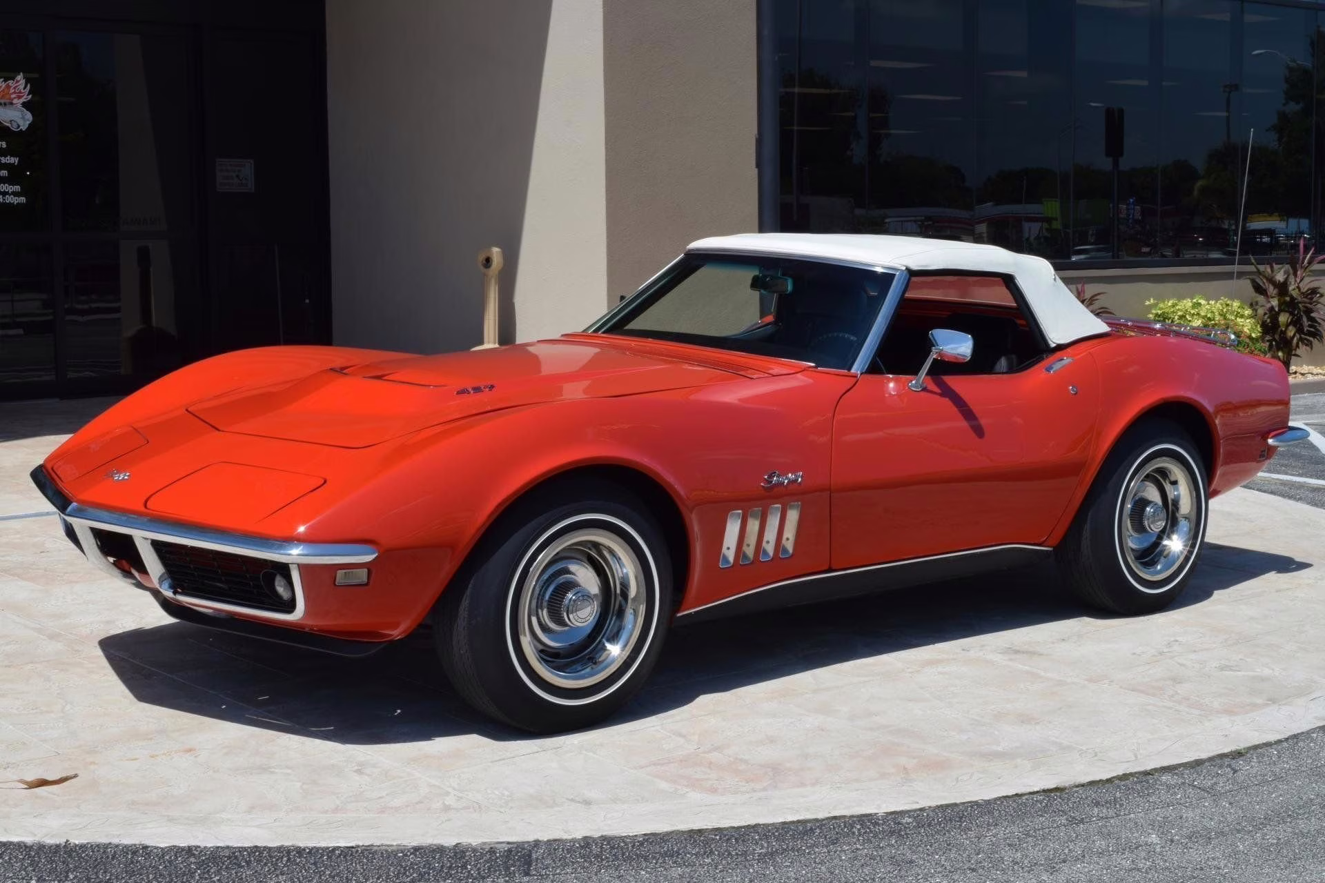 1969 Red Chevrolet Corvette Convertible