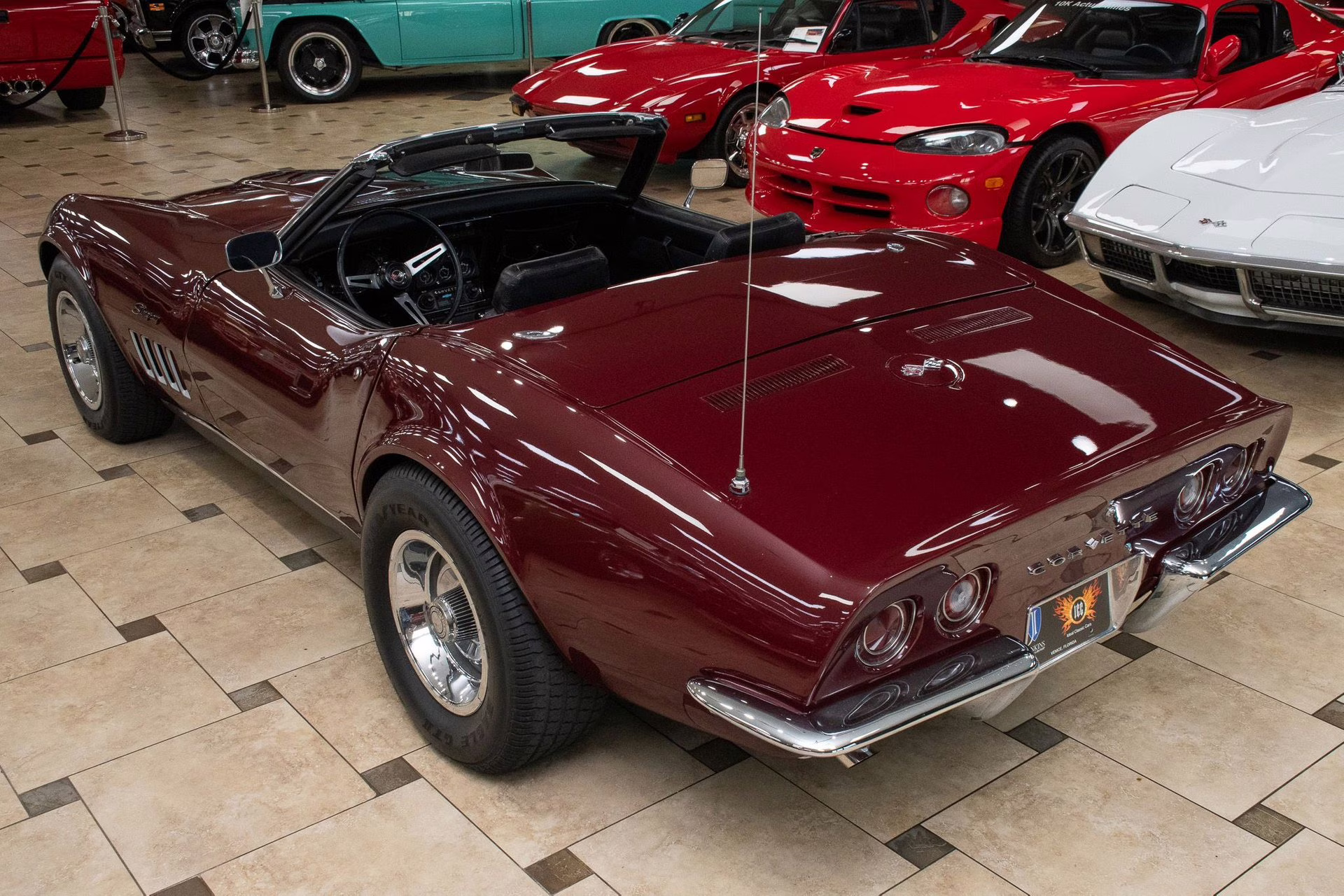 1969 Burgundy Chevrolet Corvette