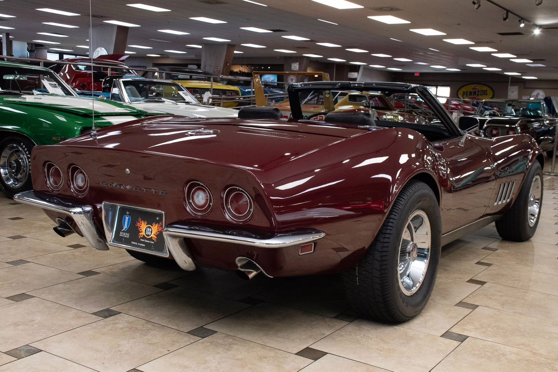 1969 Burgundy Chevrolet Corvette