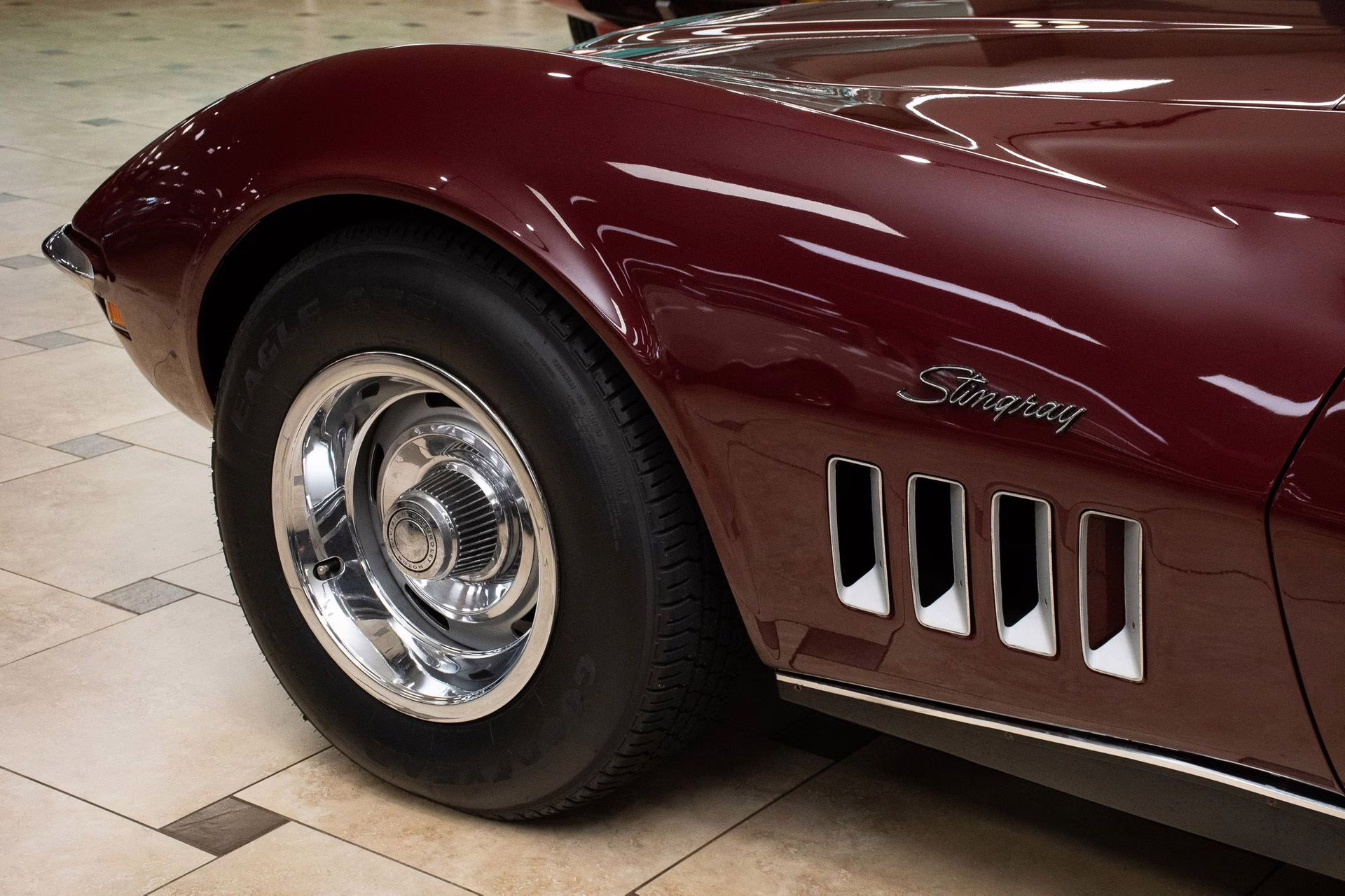 1969 Burgundy Chevrolet Corvette