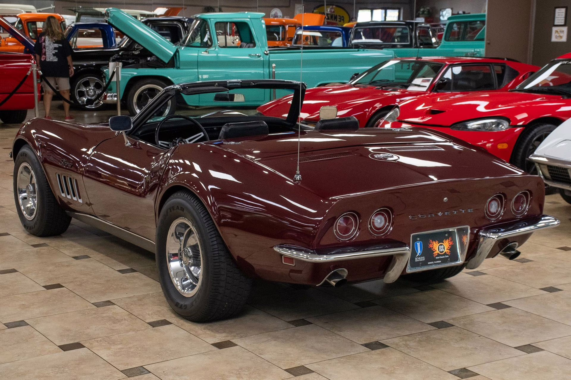 1969 Burgundy Chevrolet Corvette