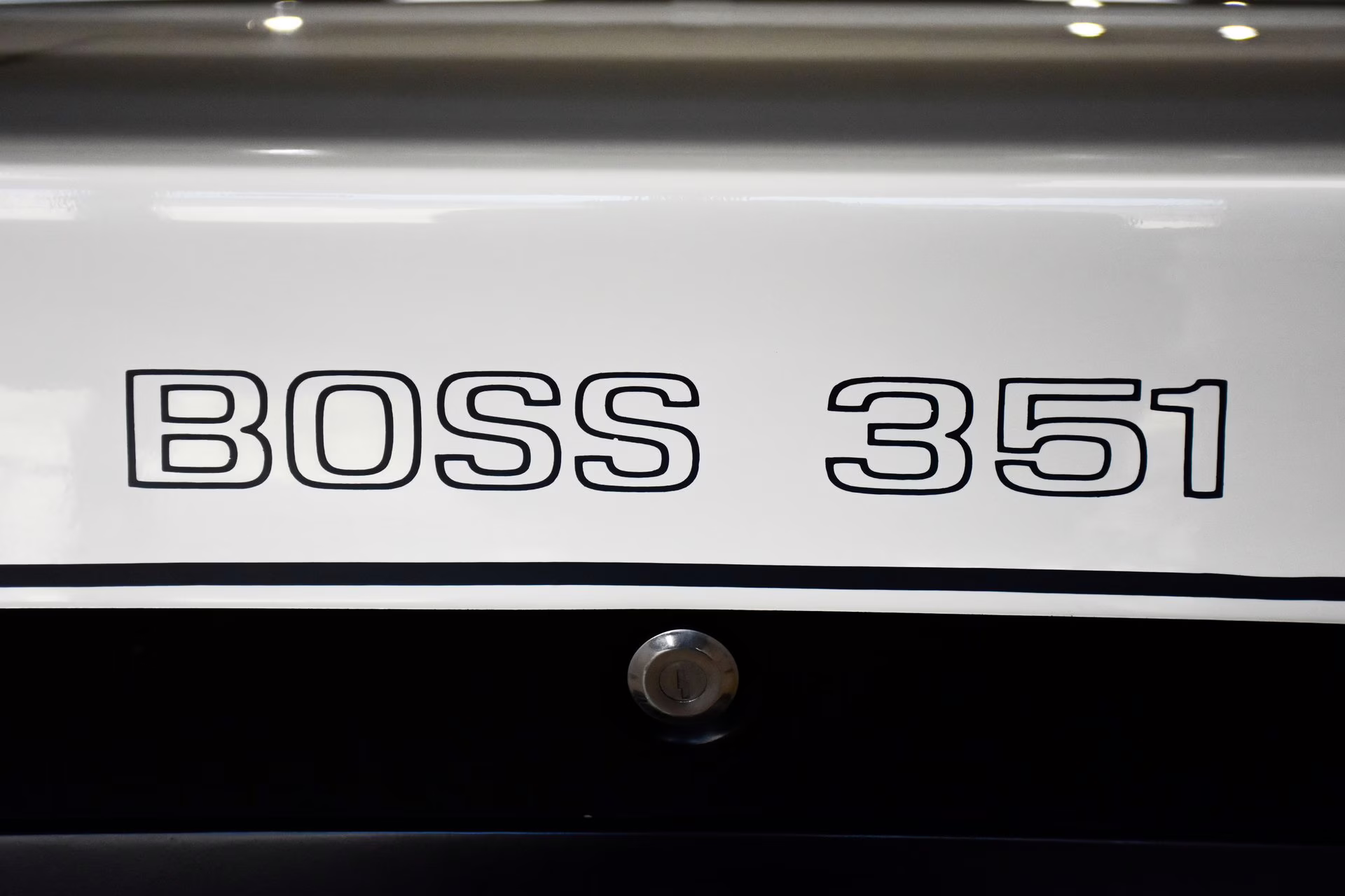 1971 White Ford Mustang