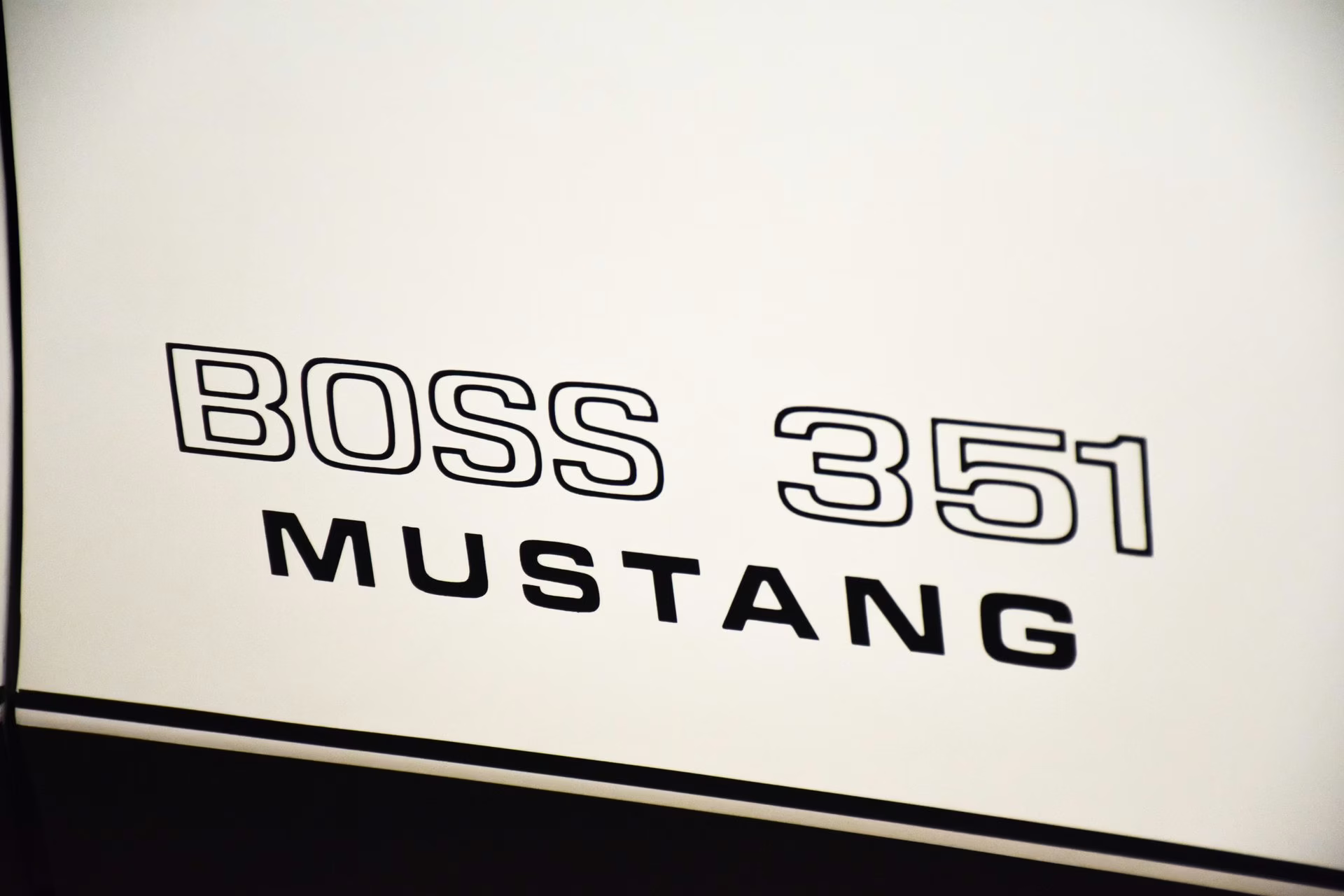 1971 White Ford Mustang