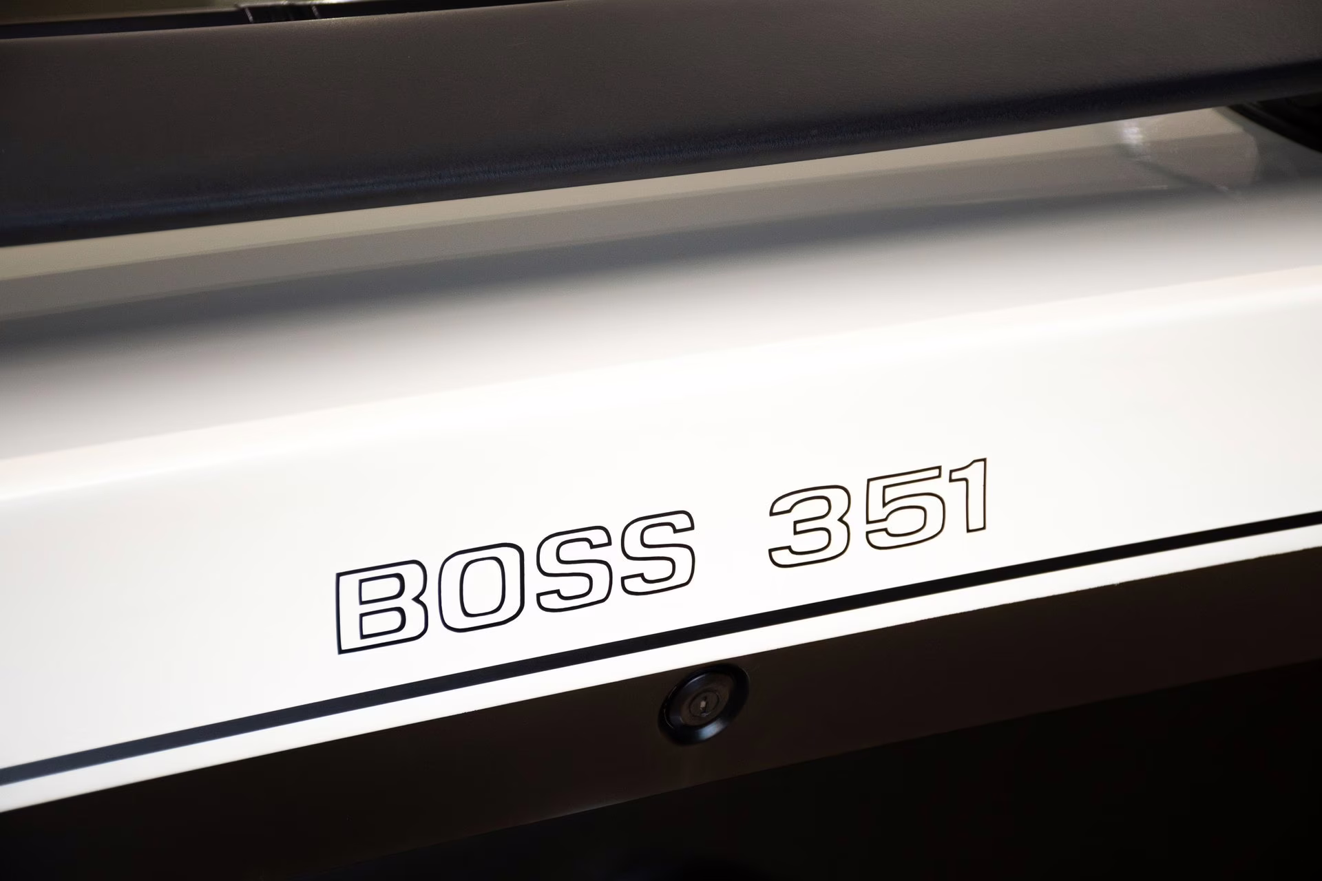 1971 White Ford Mustang