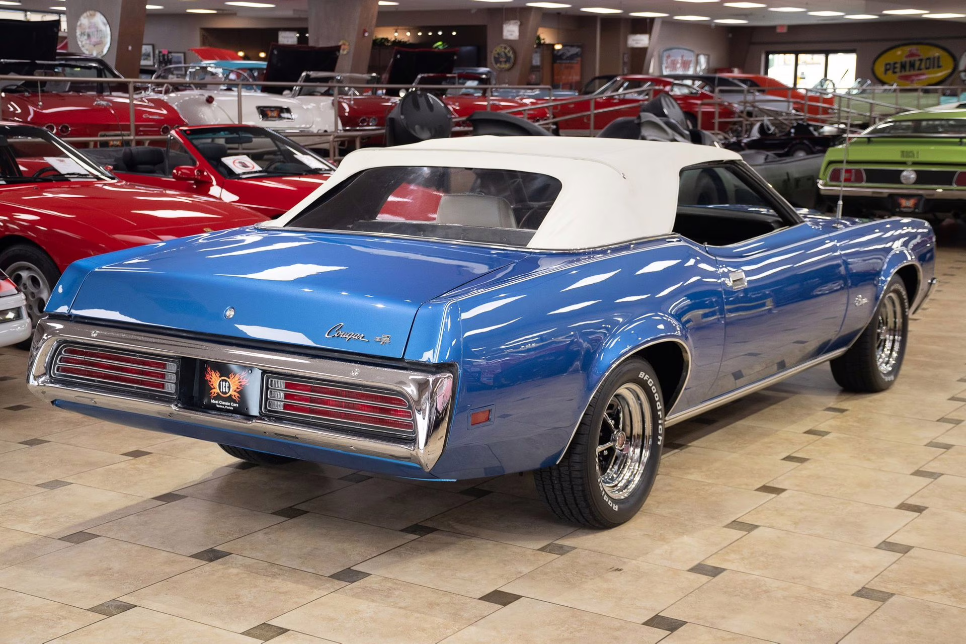 1971 Bright Blue Poly Mercury Cougar