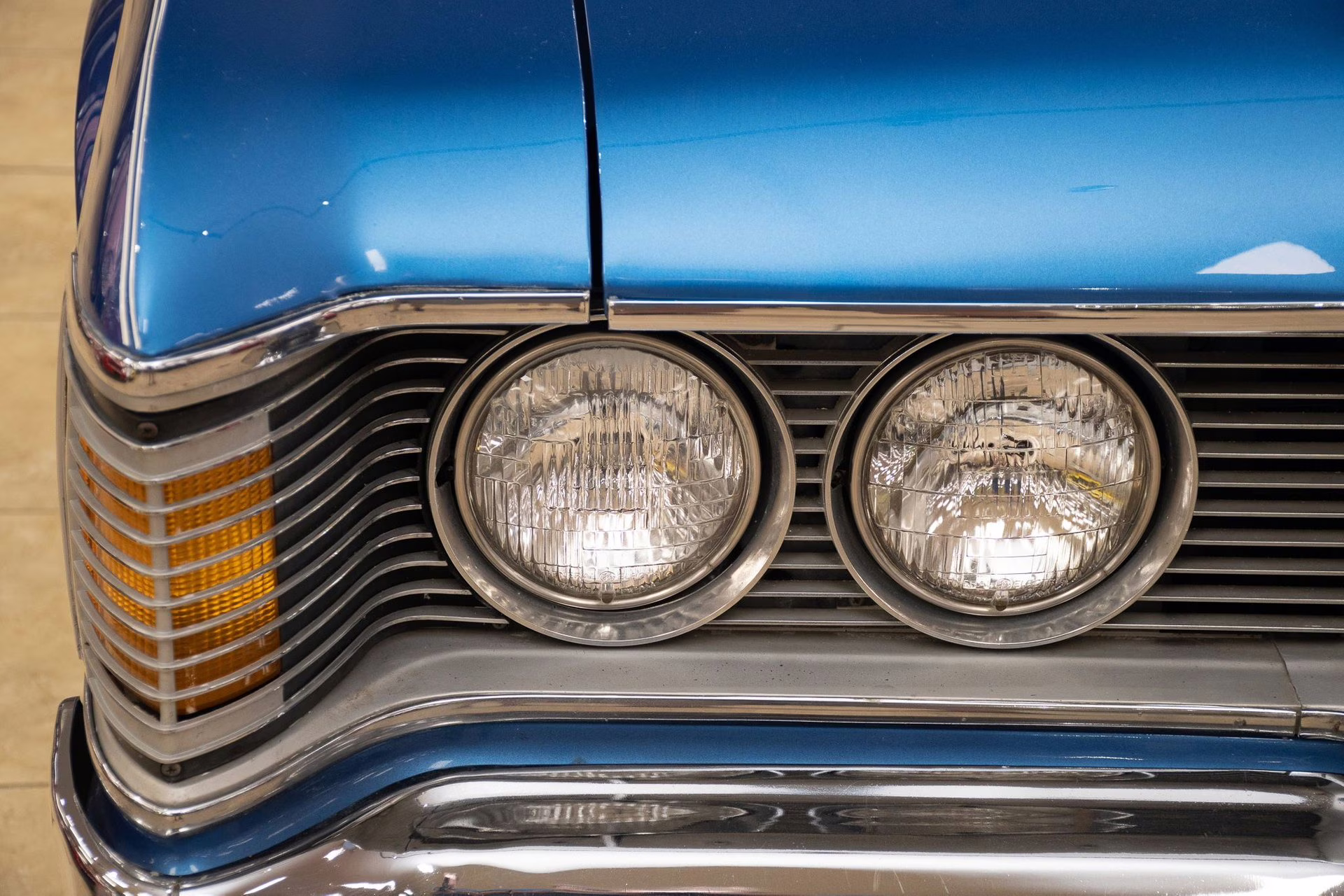 1971 Bright Blue Poly Mercury Cougar