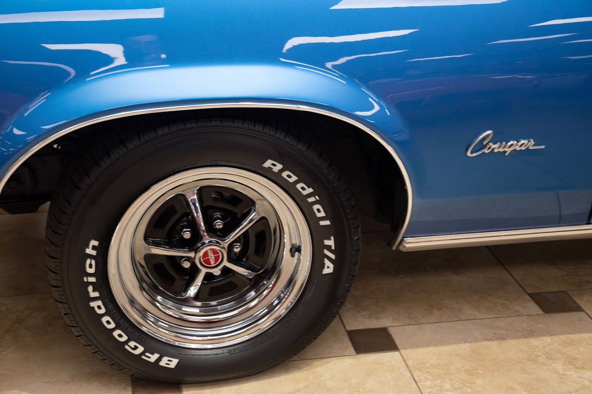 1971 Bright Blue Poly Mercury Cougar