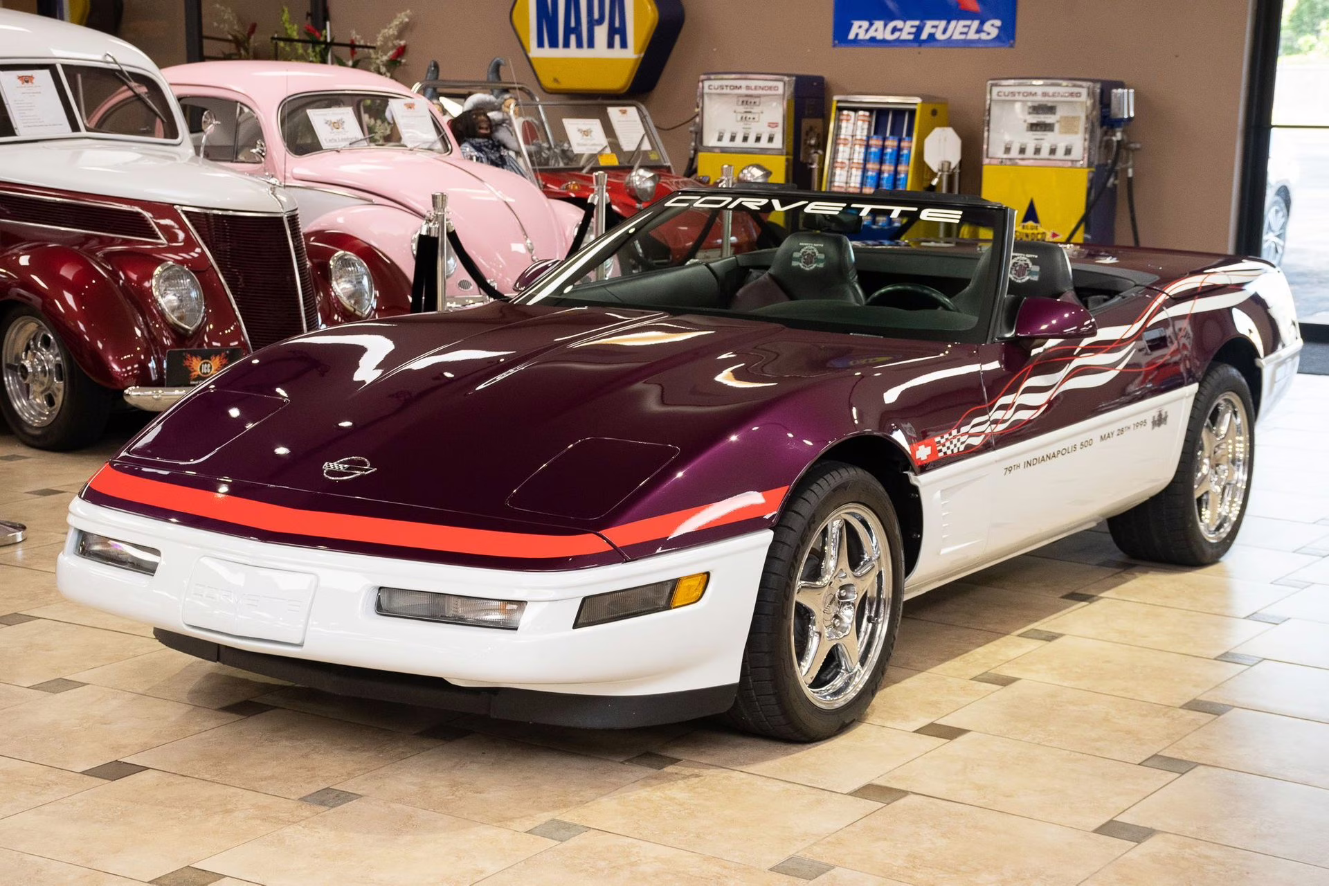 1995 Purple/White/Red Chevrolet Corvette