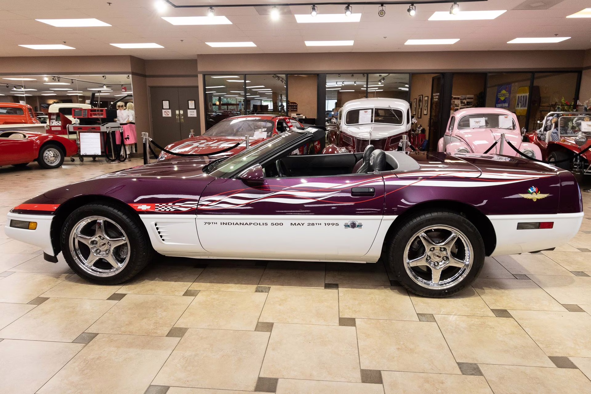 1995 Purple/White/Red Chevrolet Corvette