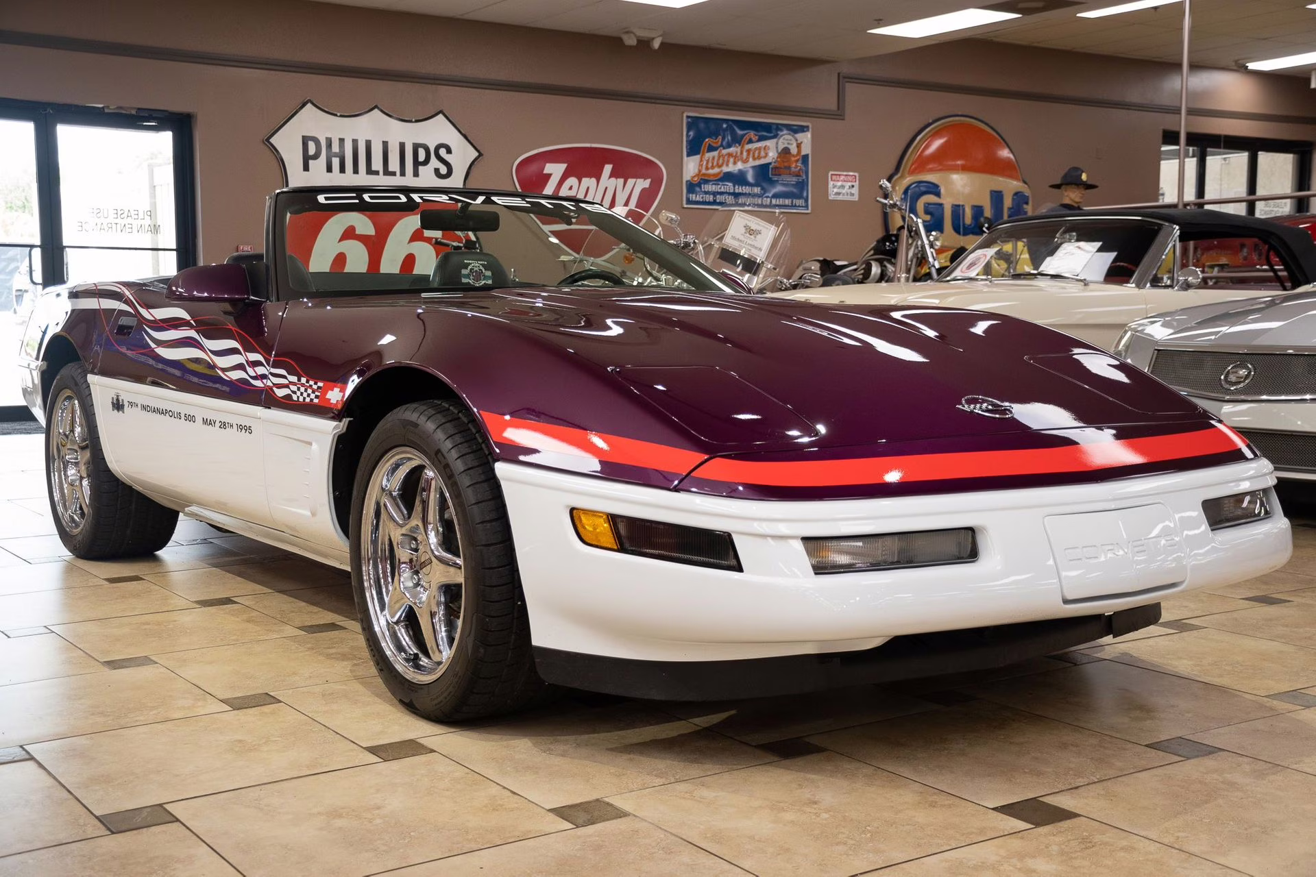 1995 Purple/White/Red Chevrolet Corvette
