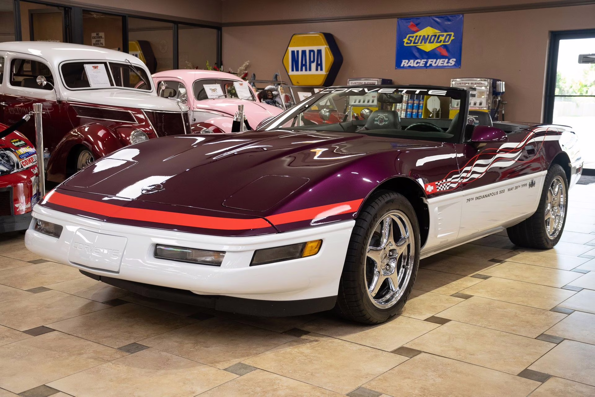 1995 Purple/White/Red Chevrolet Corvette