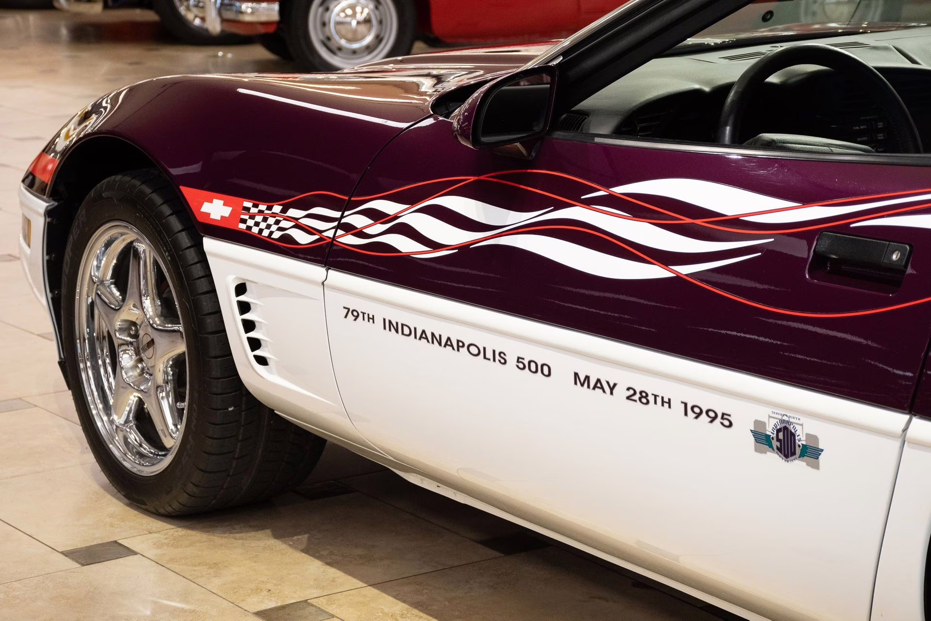 1995 Purple/White/Red Chevrolet Corvette