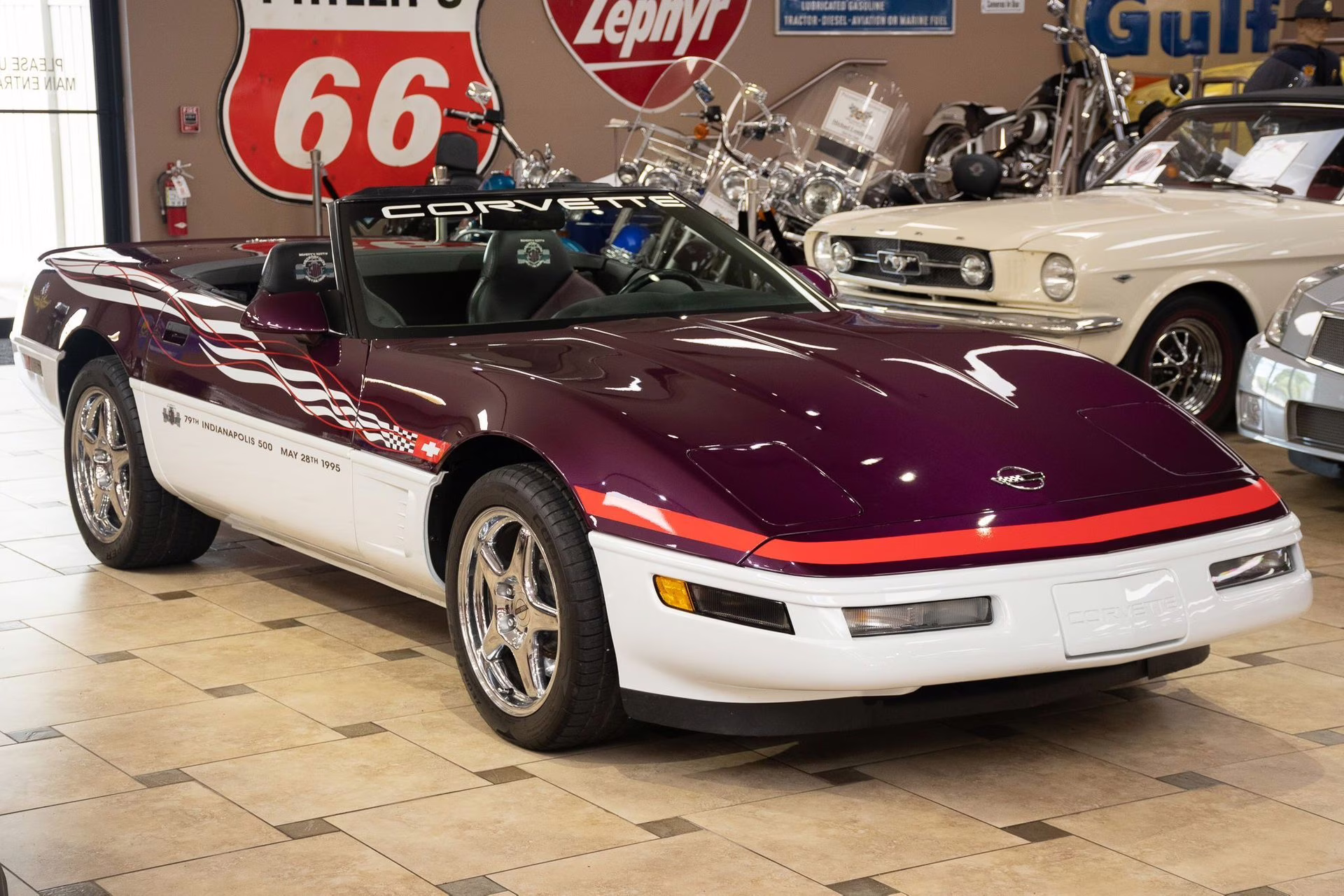 1995 Purple/White/Red Chevrolet Corvette