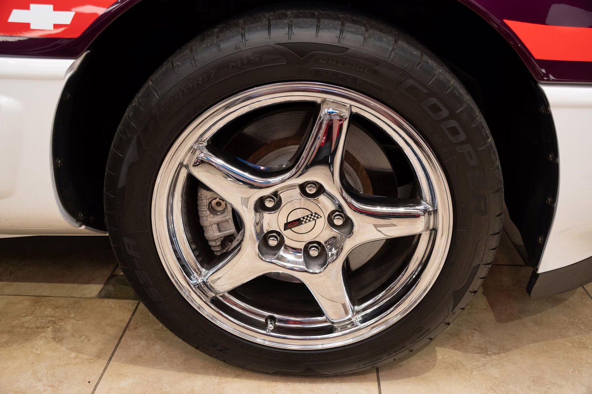 1995 Purple/White/Red Chevrolet Corvette