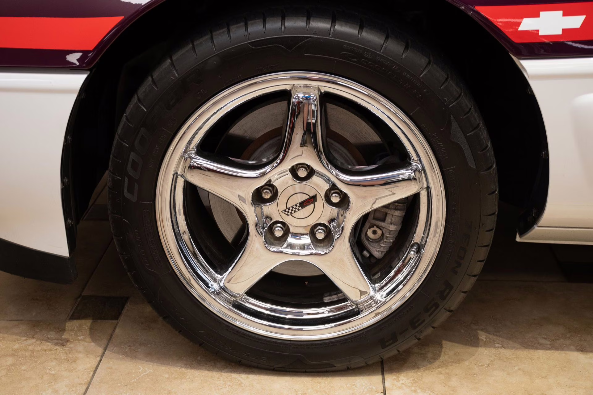 1995 Purple/White/Red Chevrolet Corvette