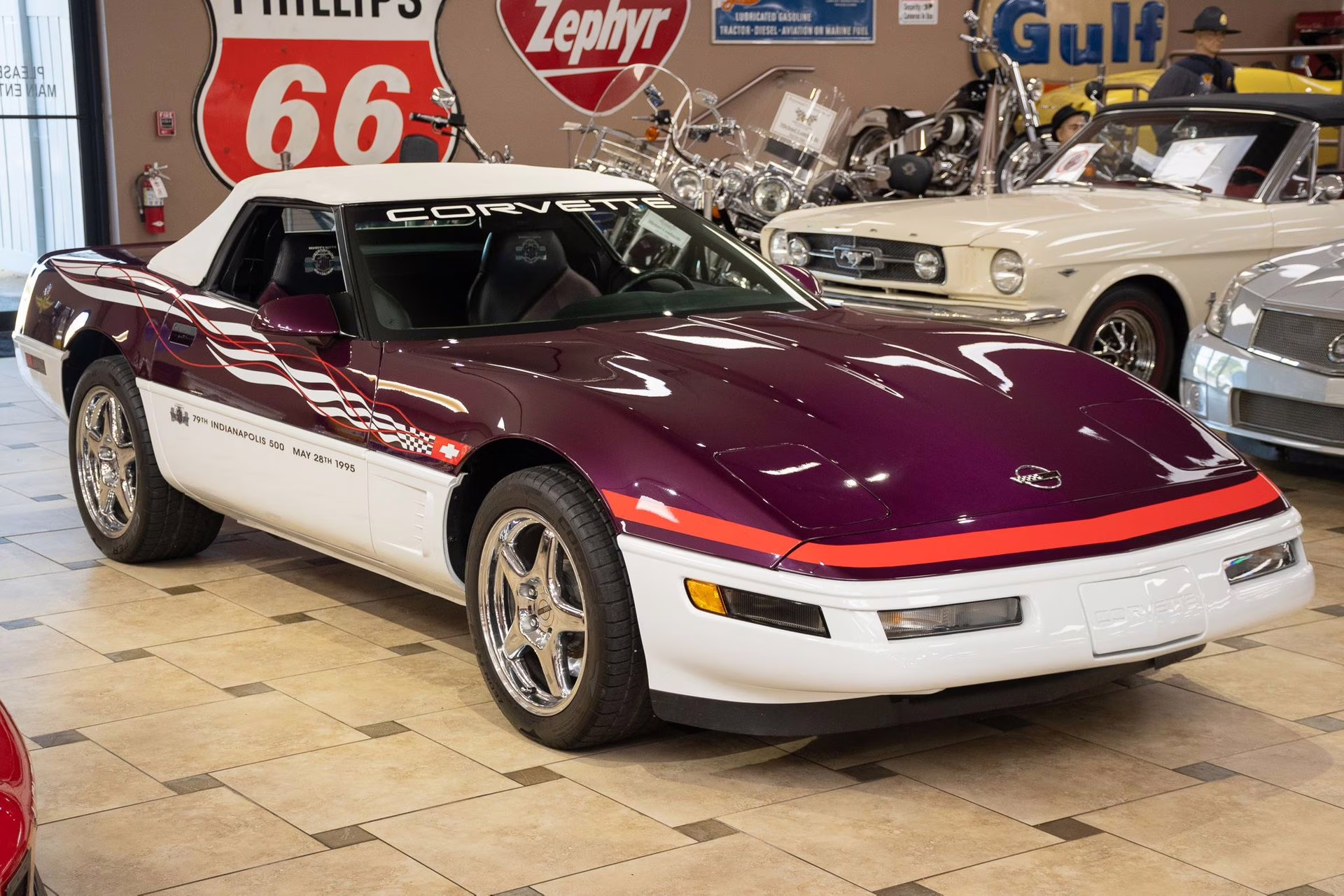 1995 Purple/White/Red Chevrolet Corvette