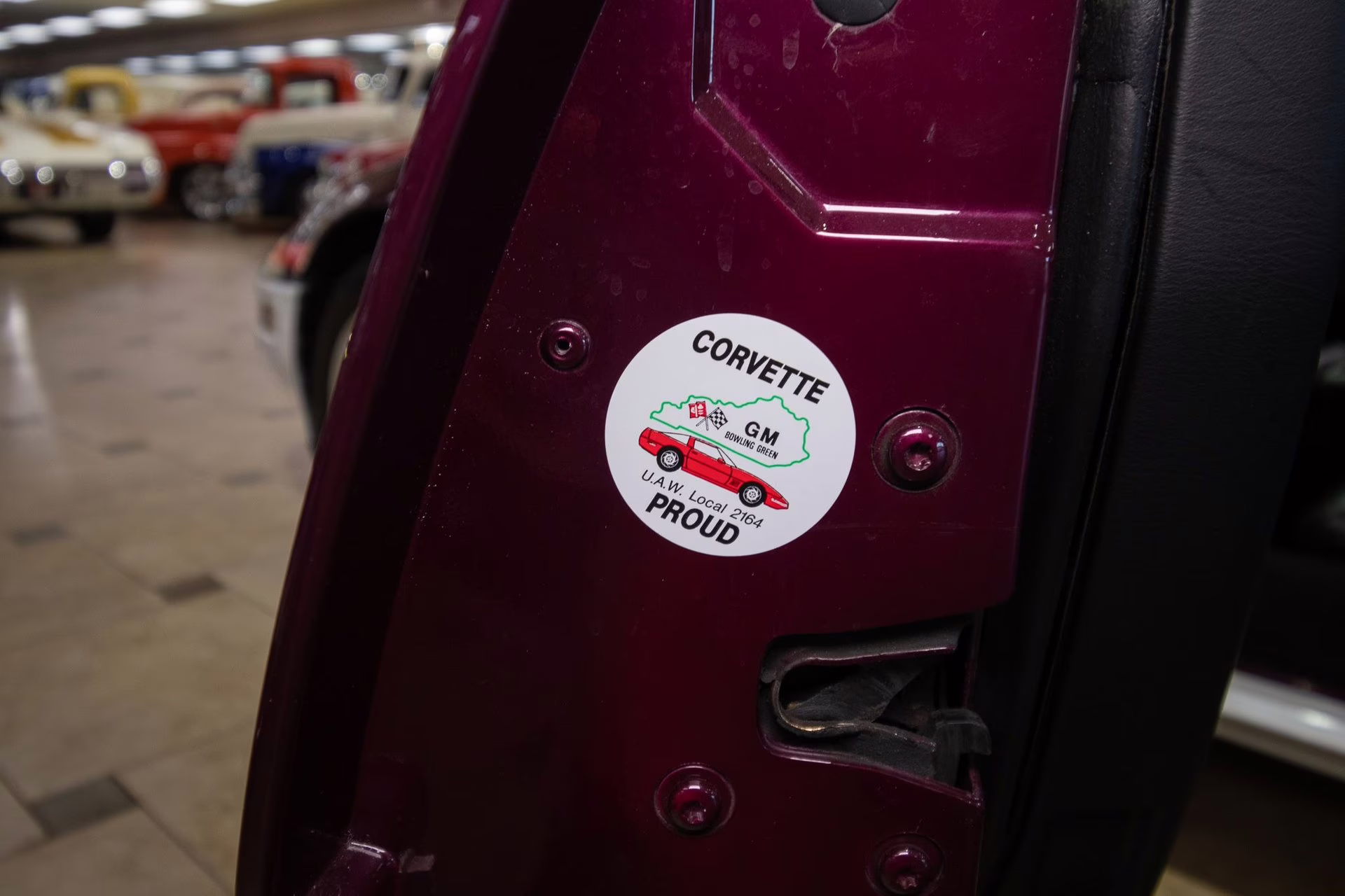 1995 Purple/White/Red Chevrolet Corvette