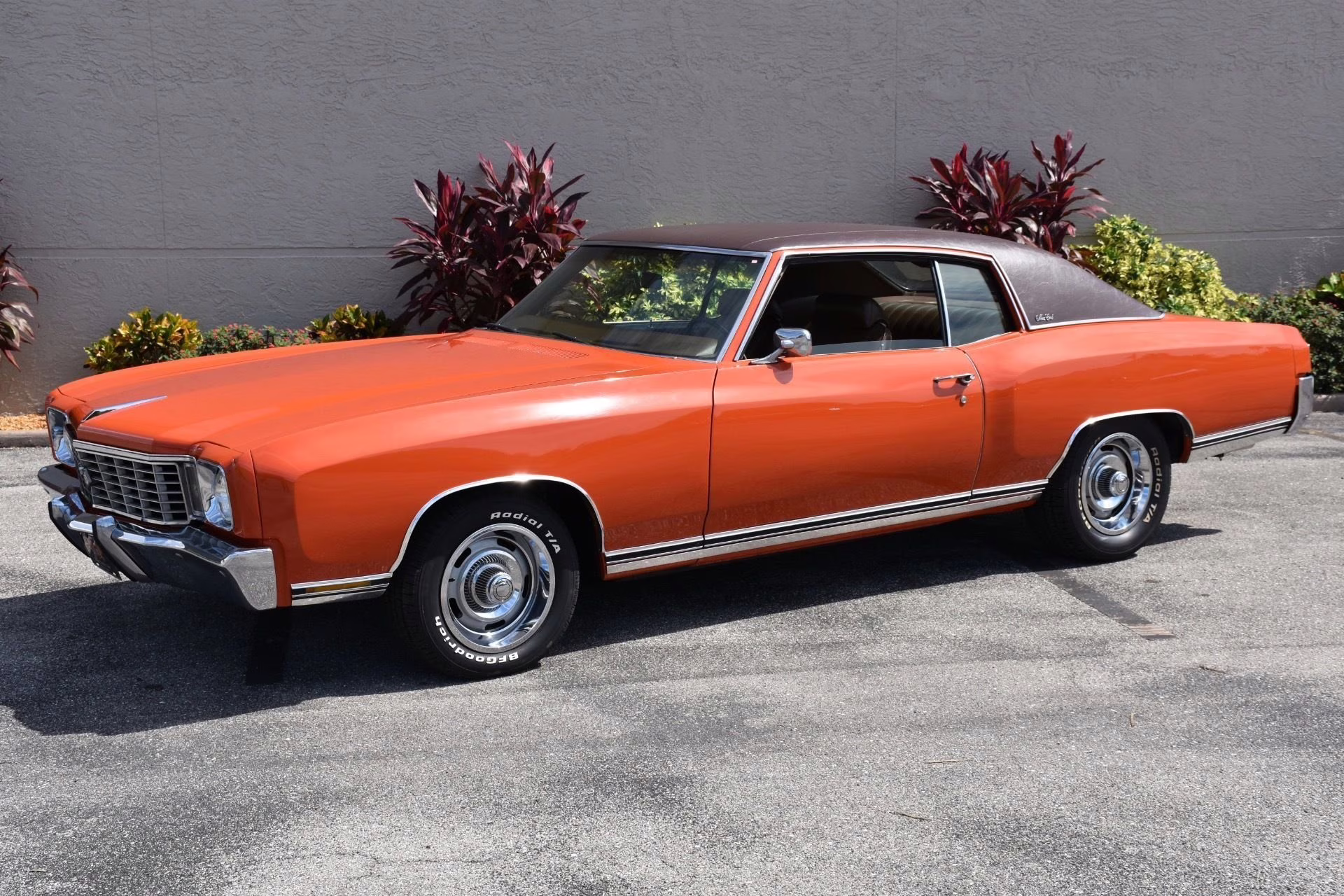 1972 Orange Chevrolet Monte Carlo