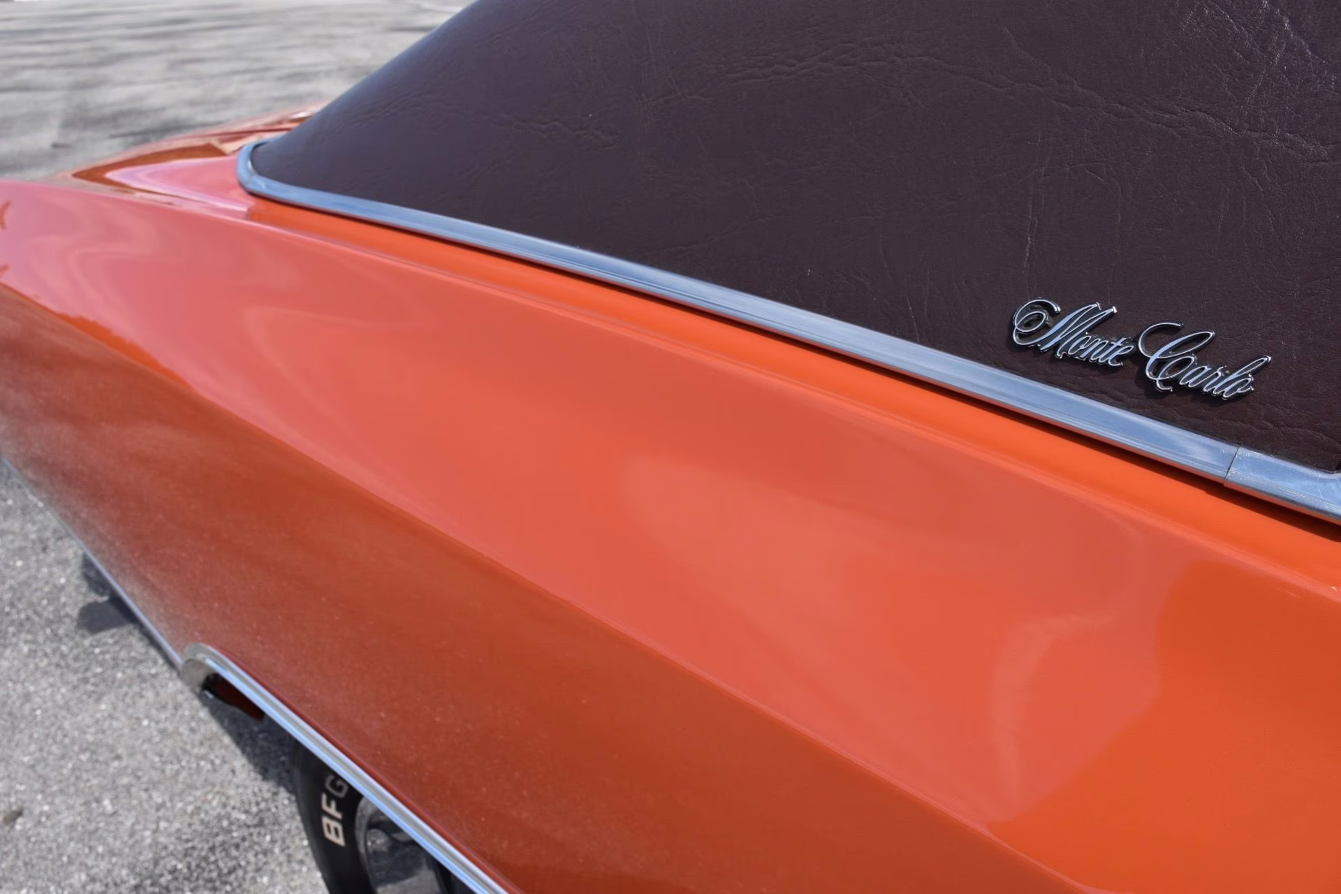 1972 Orange Chevrolet Monte Carlo