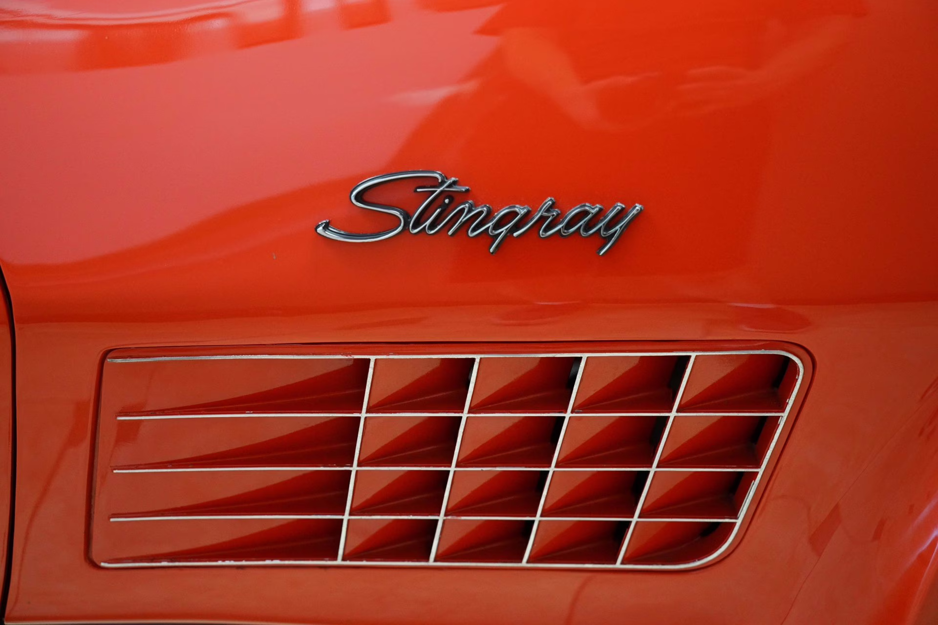 1972 Red Chevrolet Corvette