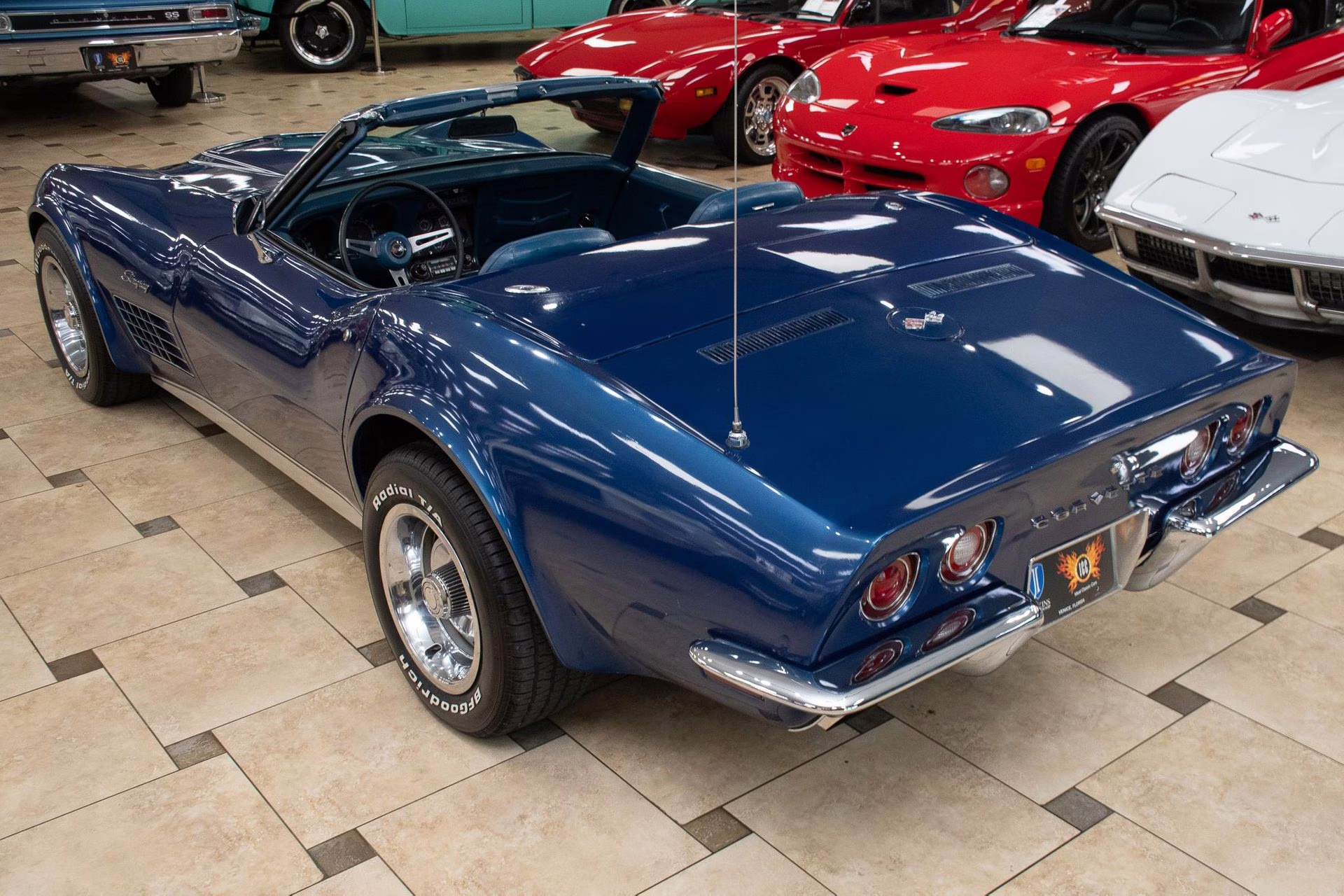 1972 Targa Blue Chevrolet Corvette