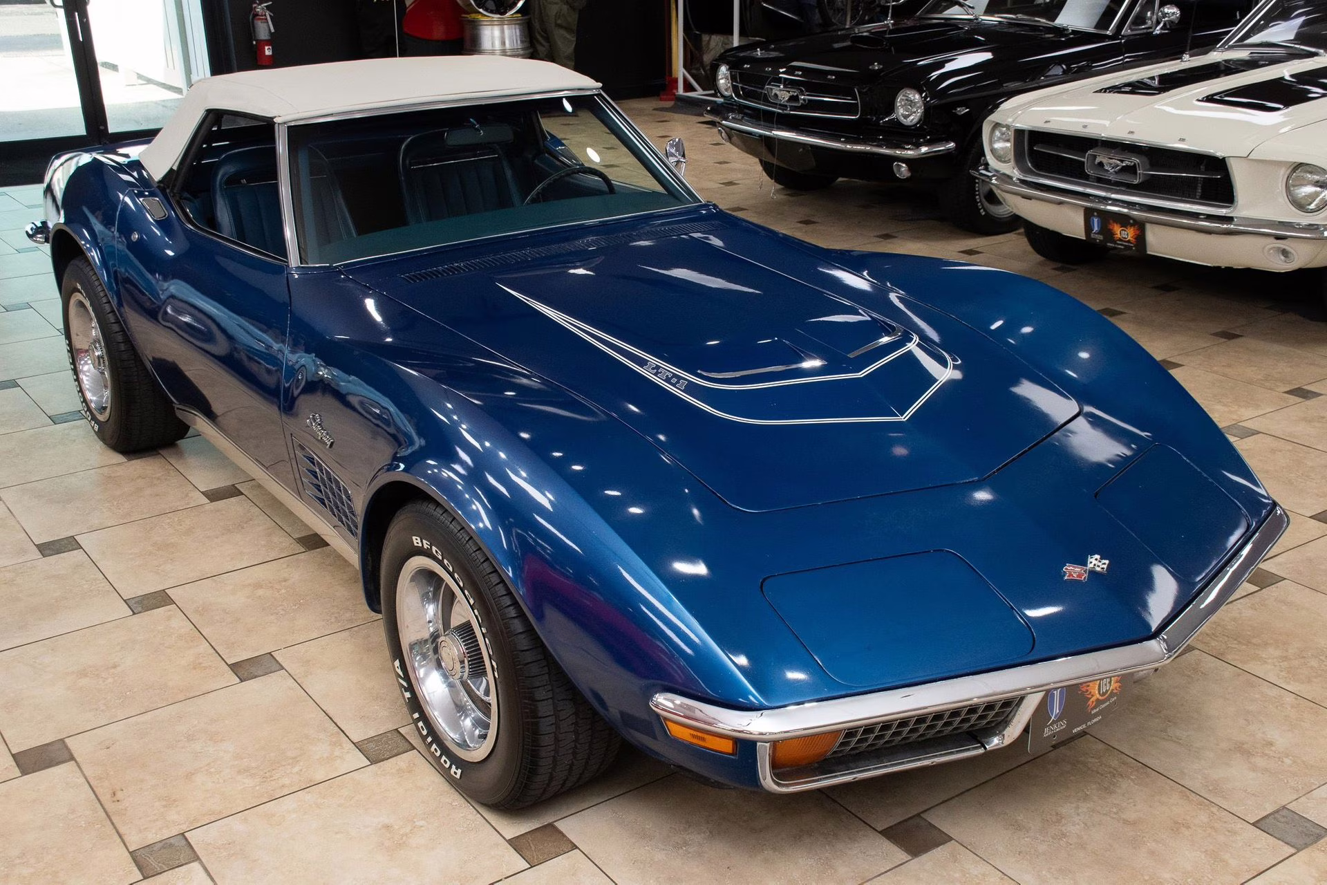 1972 Targa Blue Chevrolet Corvette