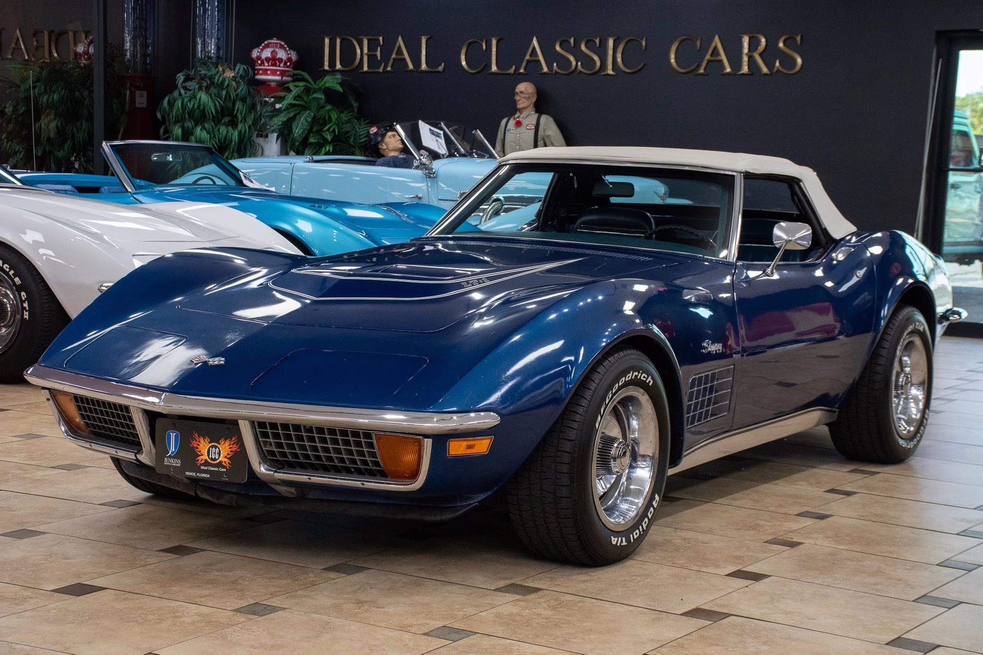 1972 Targa Blue Chevrolet Corvette