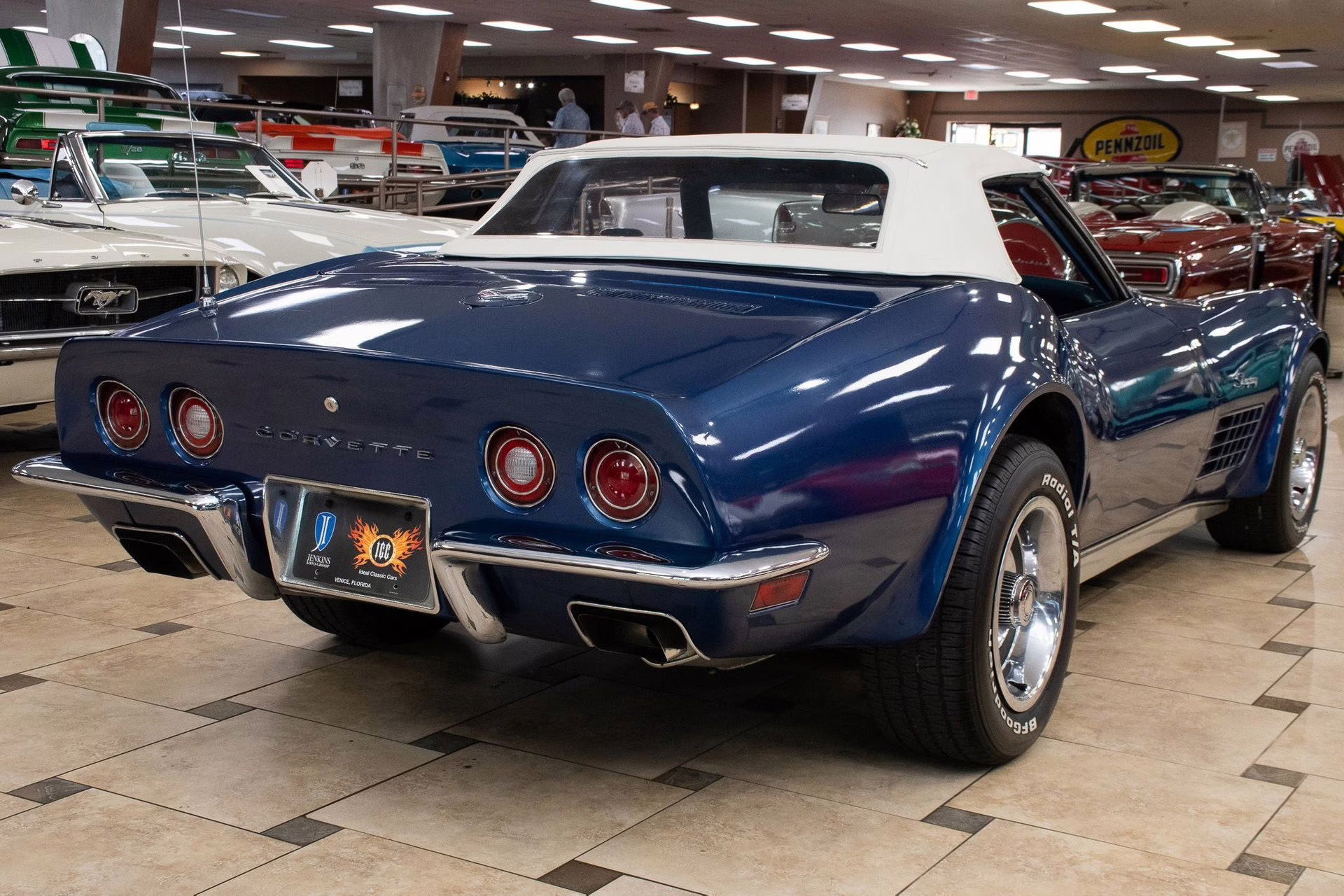 1972 Targa Blue Chevrolet Corvette
