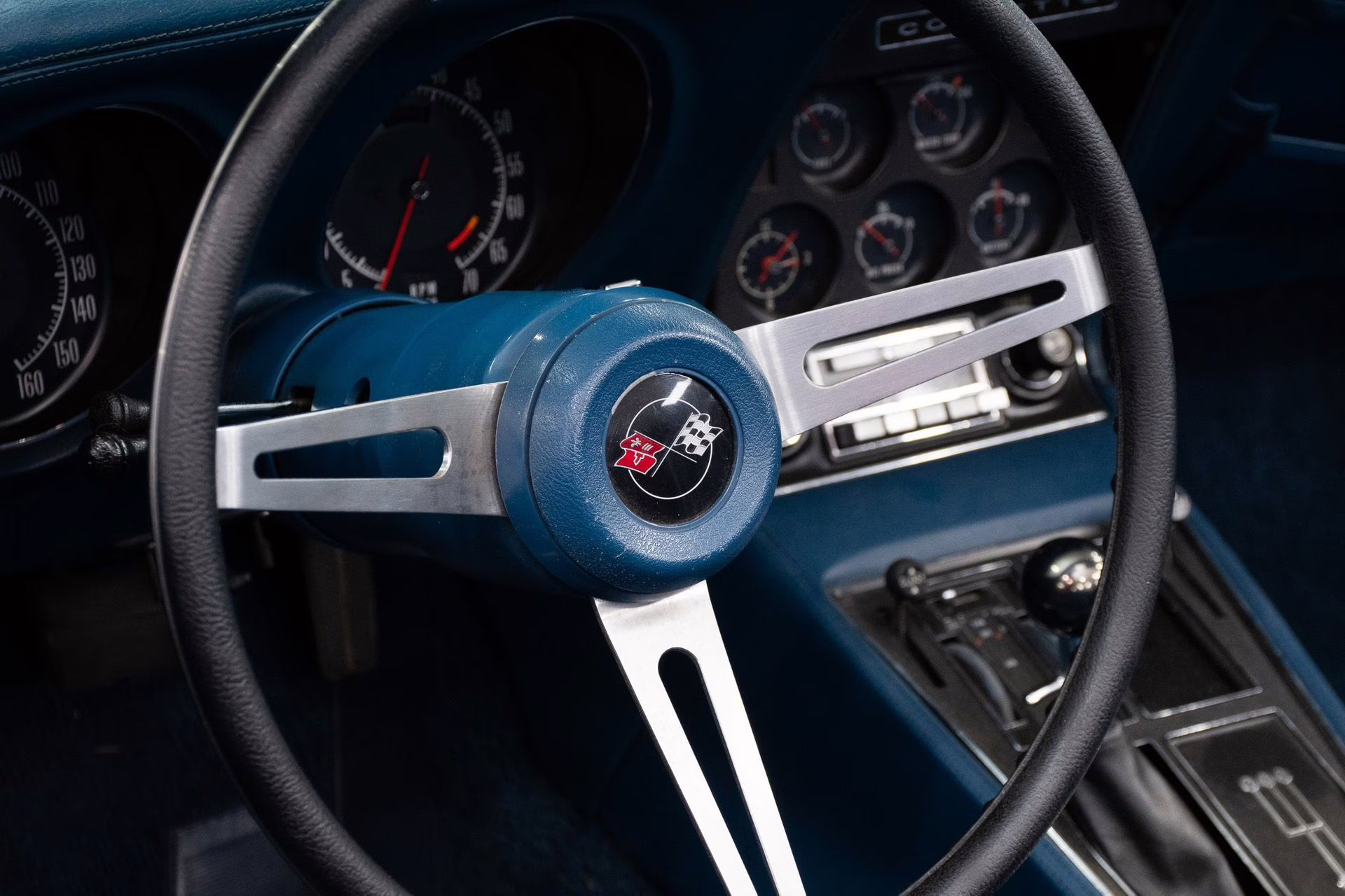 1972 Targa Blue Chevrolet Corvette