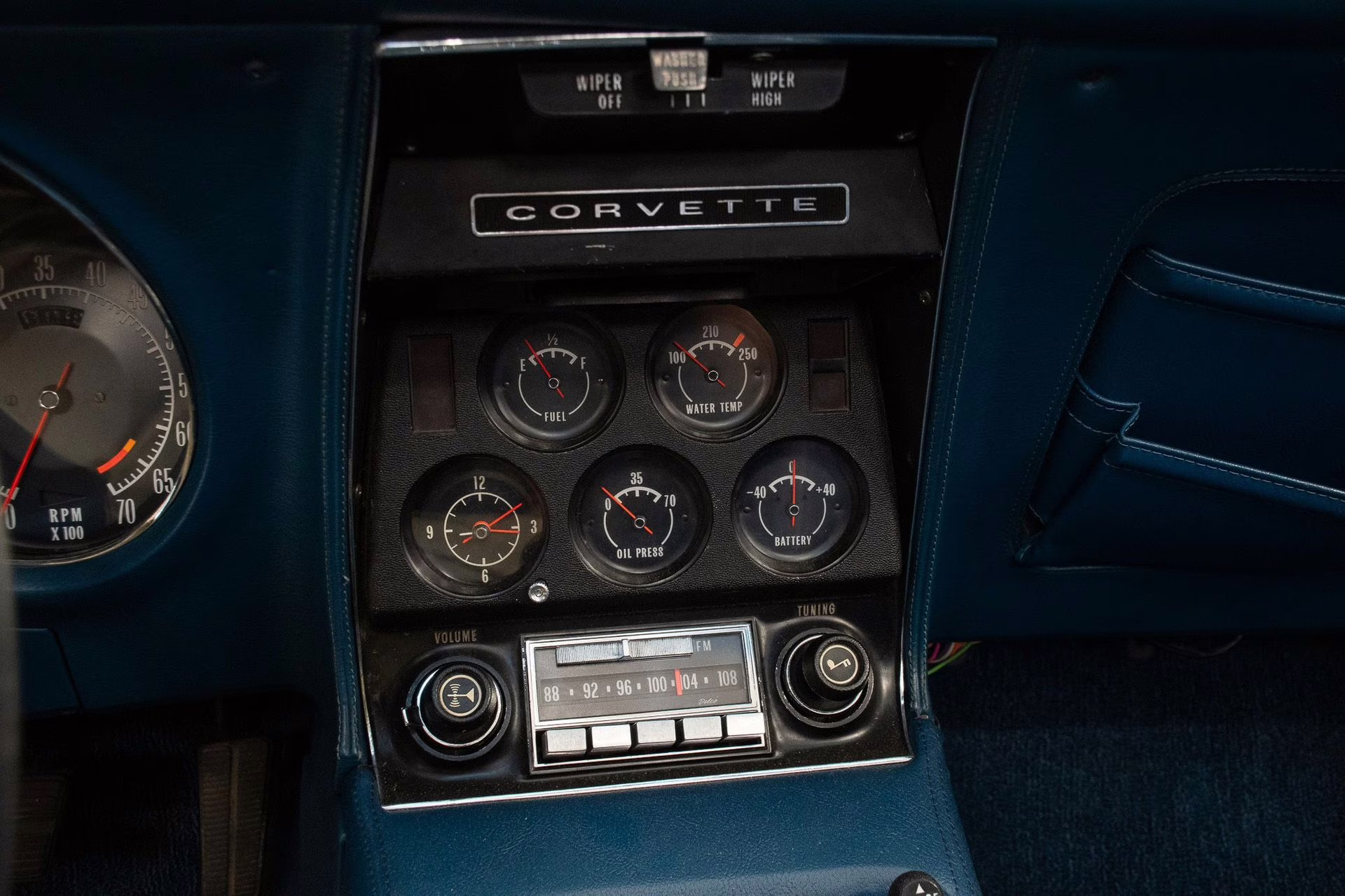 1972 Targa Blue Chevrolet Corvette