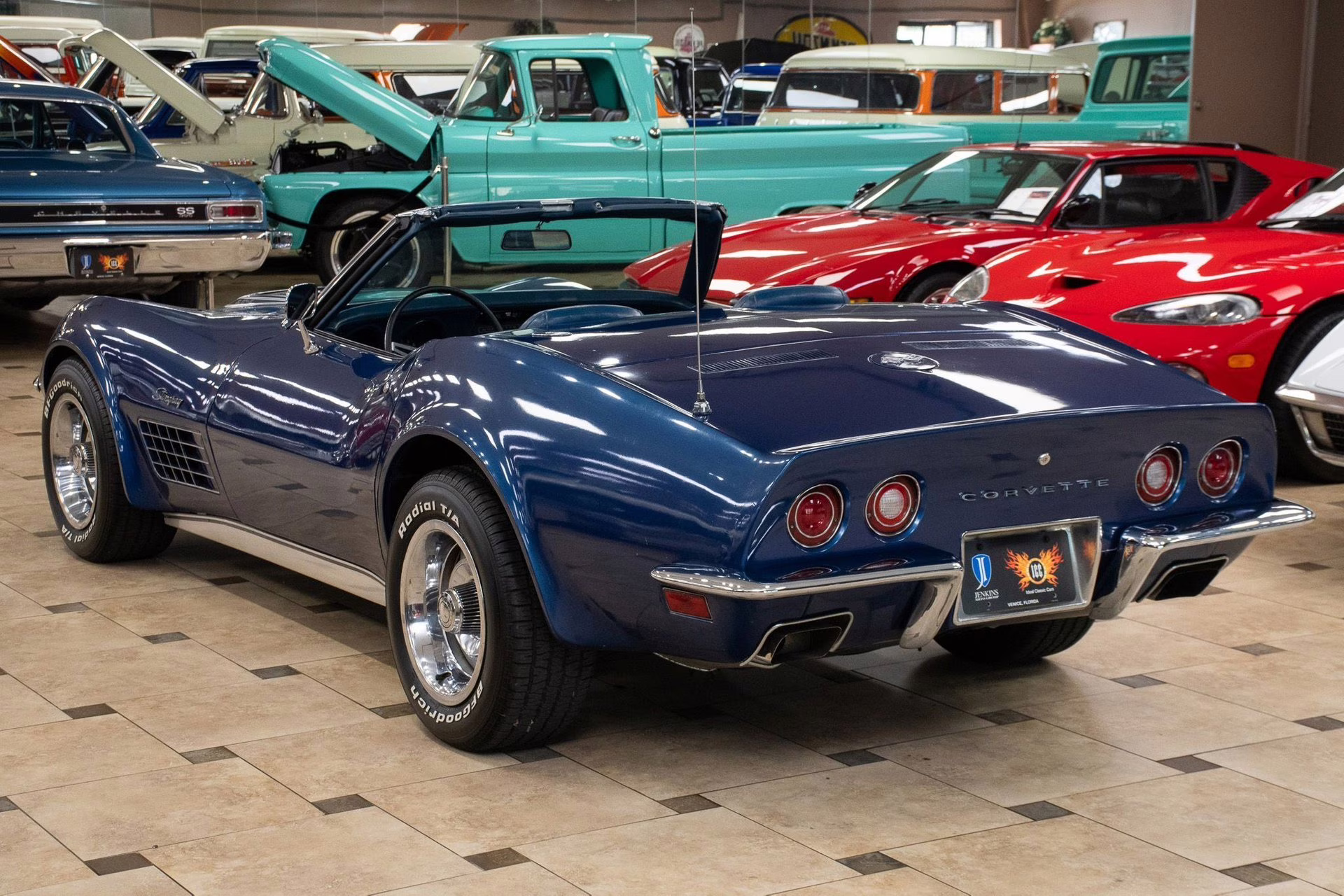 1972 Targa Blue Chevrolet Corvette