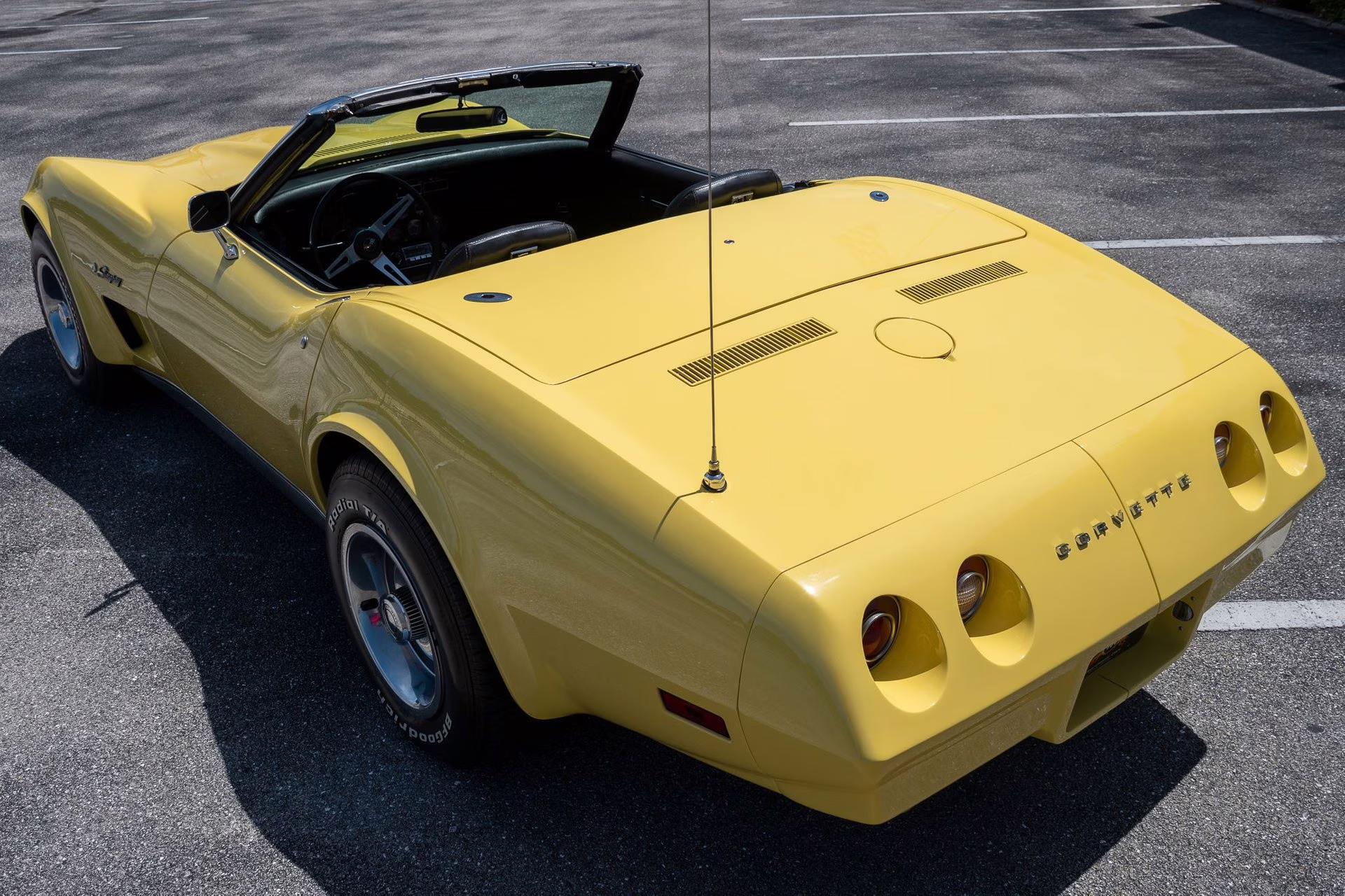 1974 Bright Yellow Chevrolet Corvette