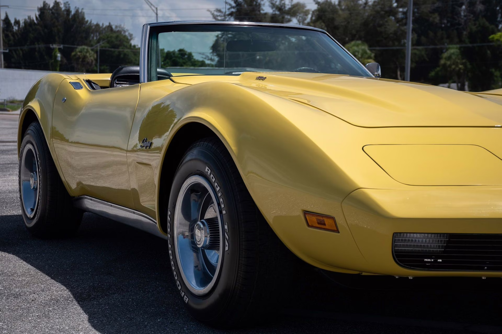 1974 Bright Yellow Chevrolet Corvette