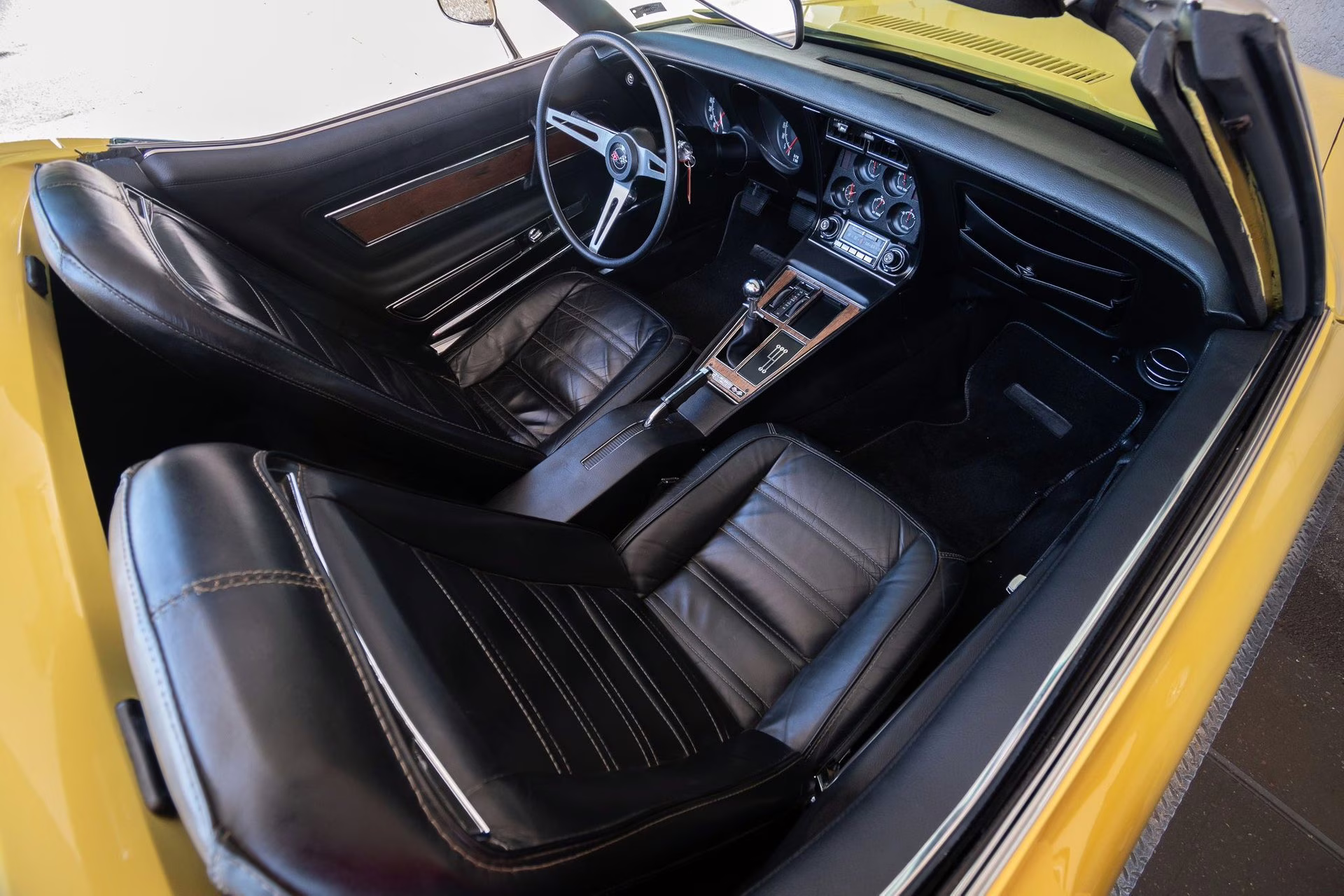 1974 Bright Yellow Chevrolet Corvette